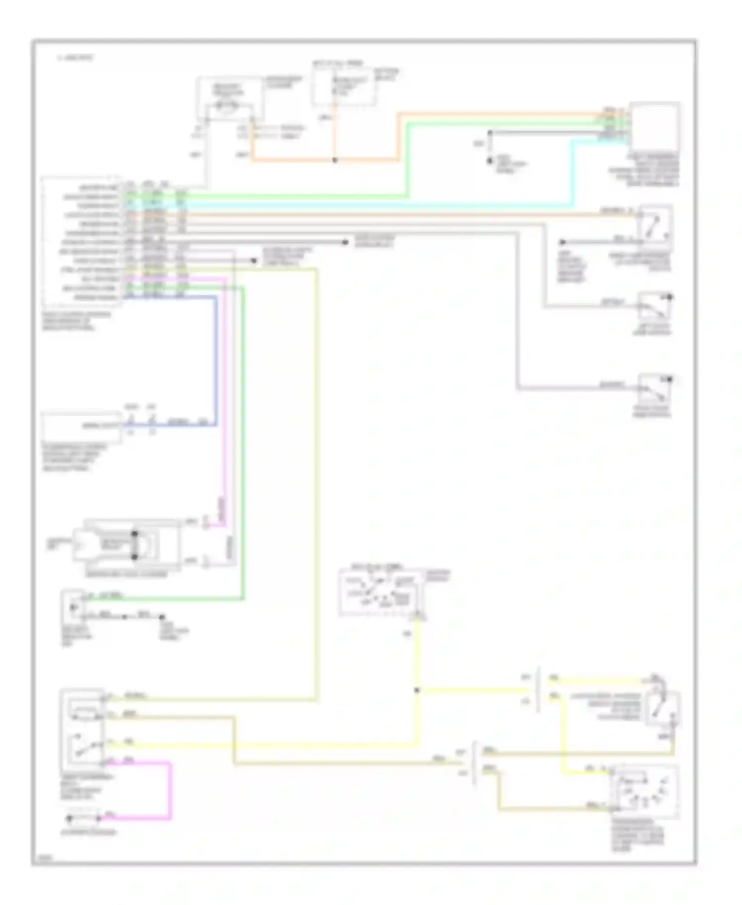 Wiring diagram park lp relay ctrl start enable rly ground for Chevrolet Camaro IV (1992-1998) (1 of 1)
