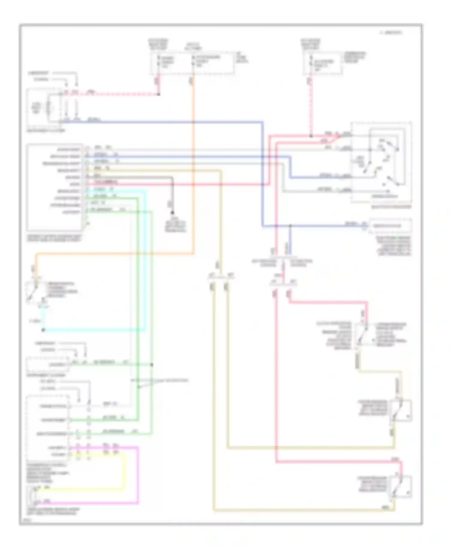 Wiring diagram set/coast input for Chevrolet Camaro IV (1992-1998) (1 of 1)