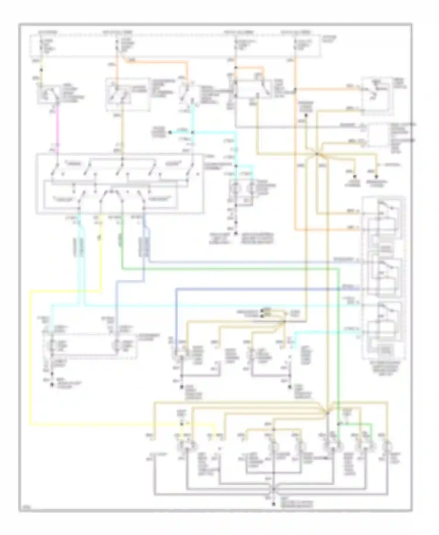 Wiring diagram sound systems headlights system for Chevrolet Camaro IV (1992-1998) (1 of 1)
