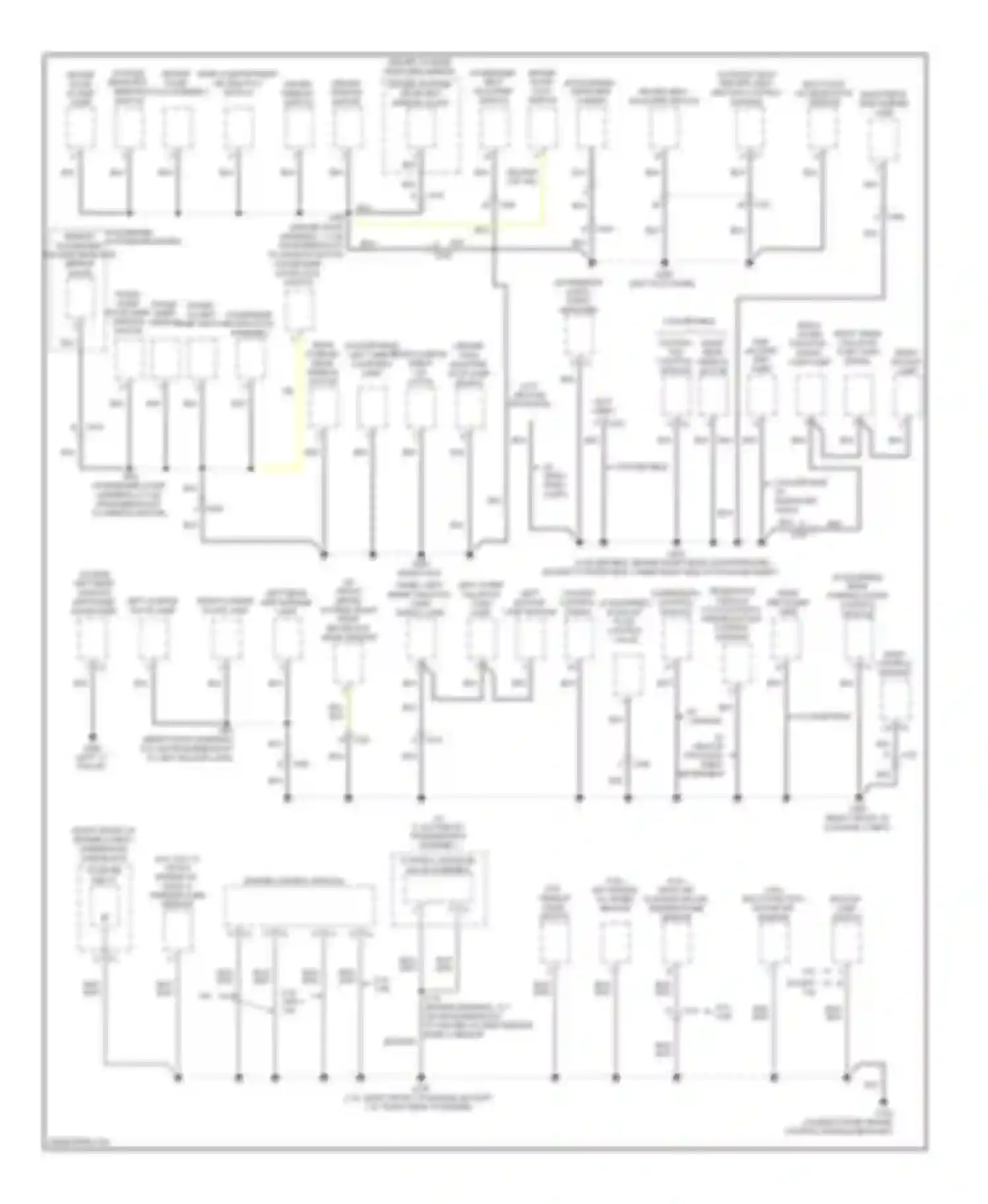 Camaro Chevrolet V facelift (2013-2015): Ground distribution circuit (3 of 3)