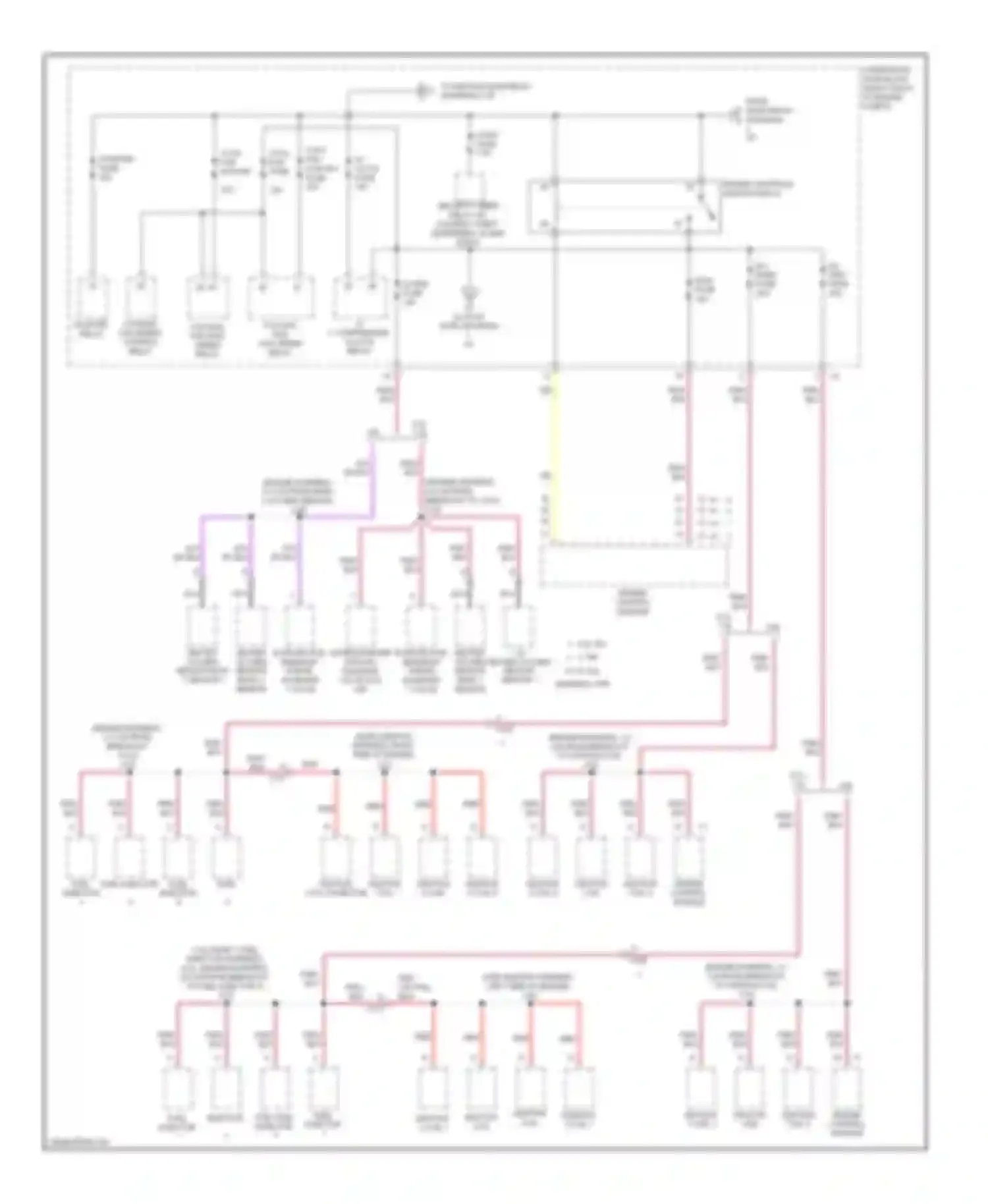 Camaro Chevrolet V facelift (2013-2015): Power distribution circuit (2 of 5)