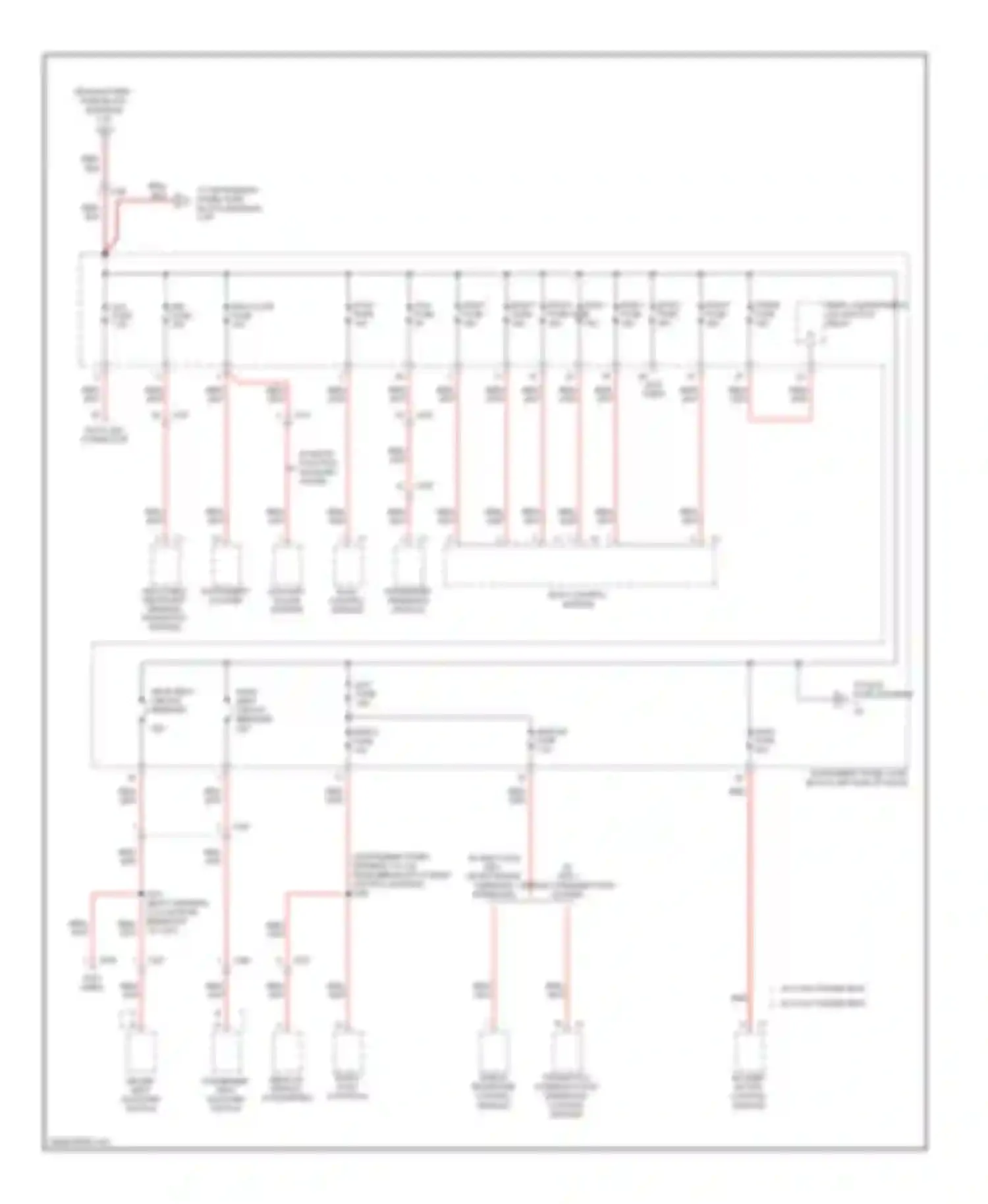 Camaro Chevrolet V facelift (2013-2015): Power distribution circuit (3 of 5)