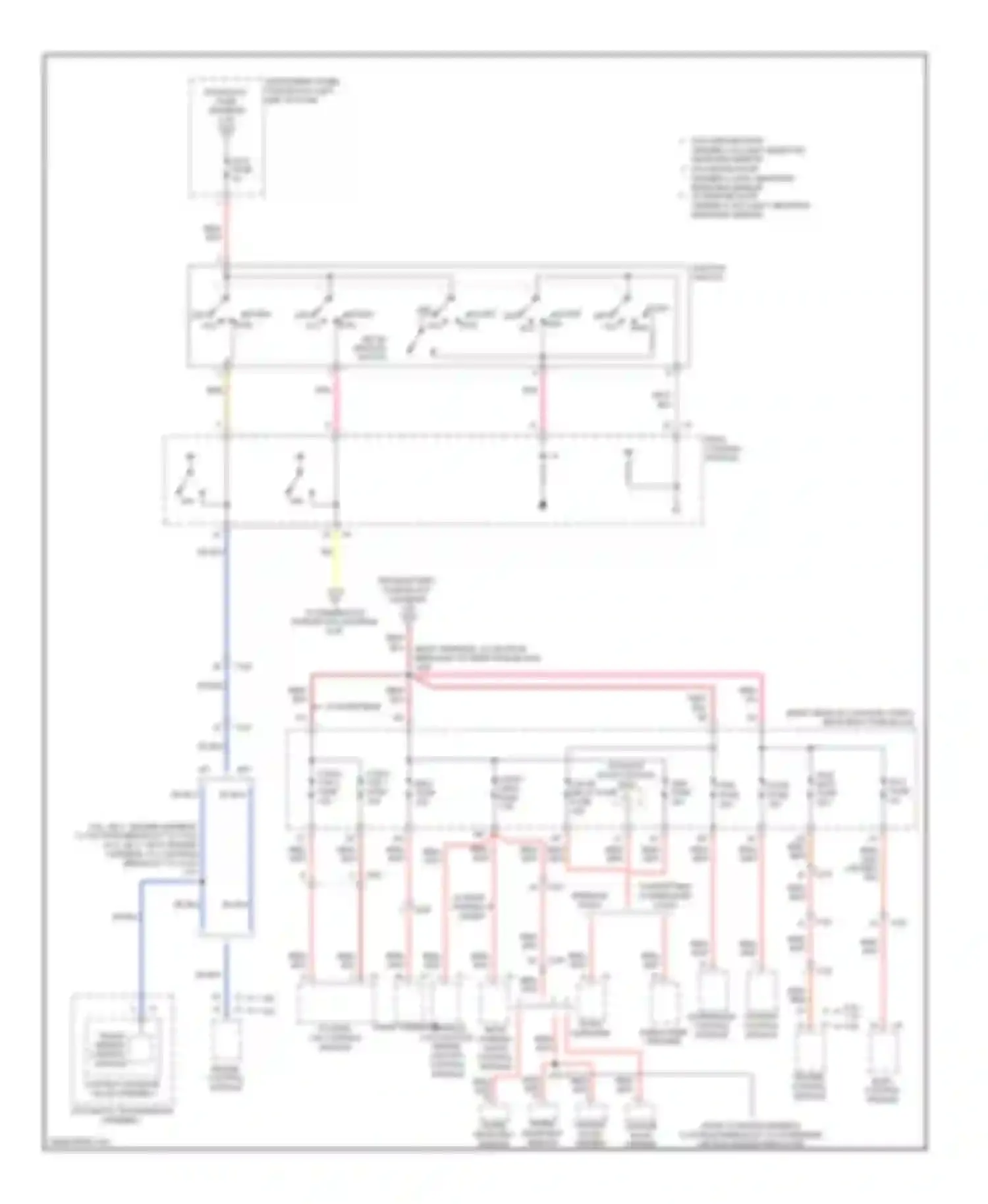 Camaro Chevrolet V facelift (2013-2015): Power distribution circuit (5 of 5)