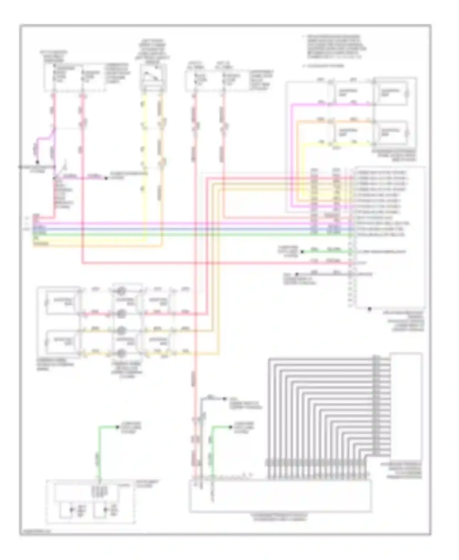 Camaro Chevrolet V facelift (2013-2015): Supplemental restraints circuit (2 of 2)