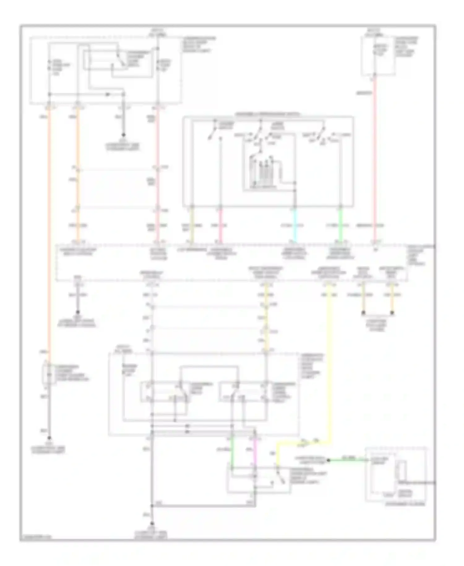 Camaro Chevrolet V facelift (2013-2015): Wiper/washer circuit