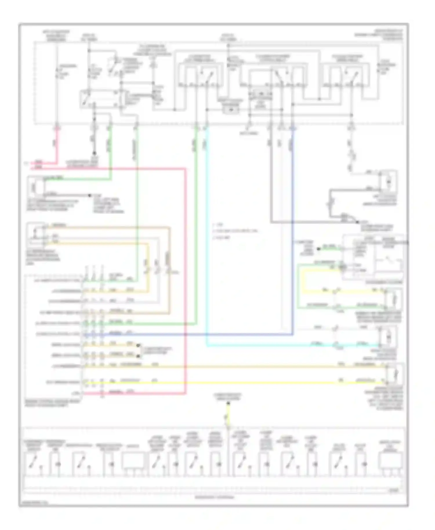 Wiring diagram a/c on switch for Chevrolet Camaro V facelift (2013-2015) (1 of 1)