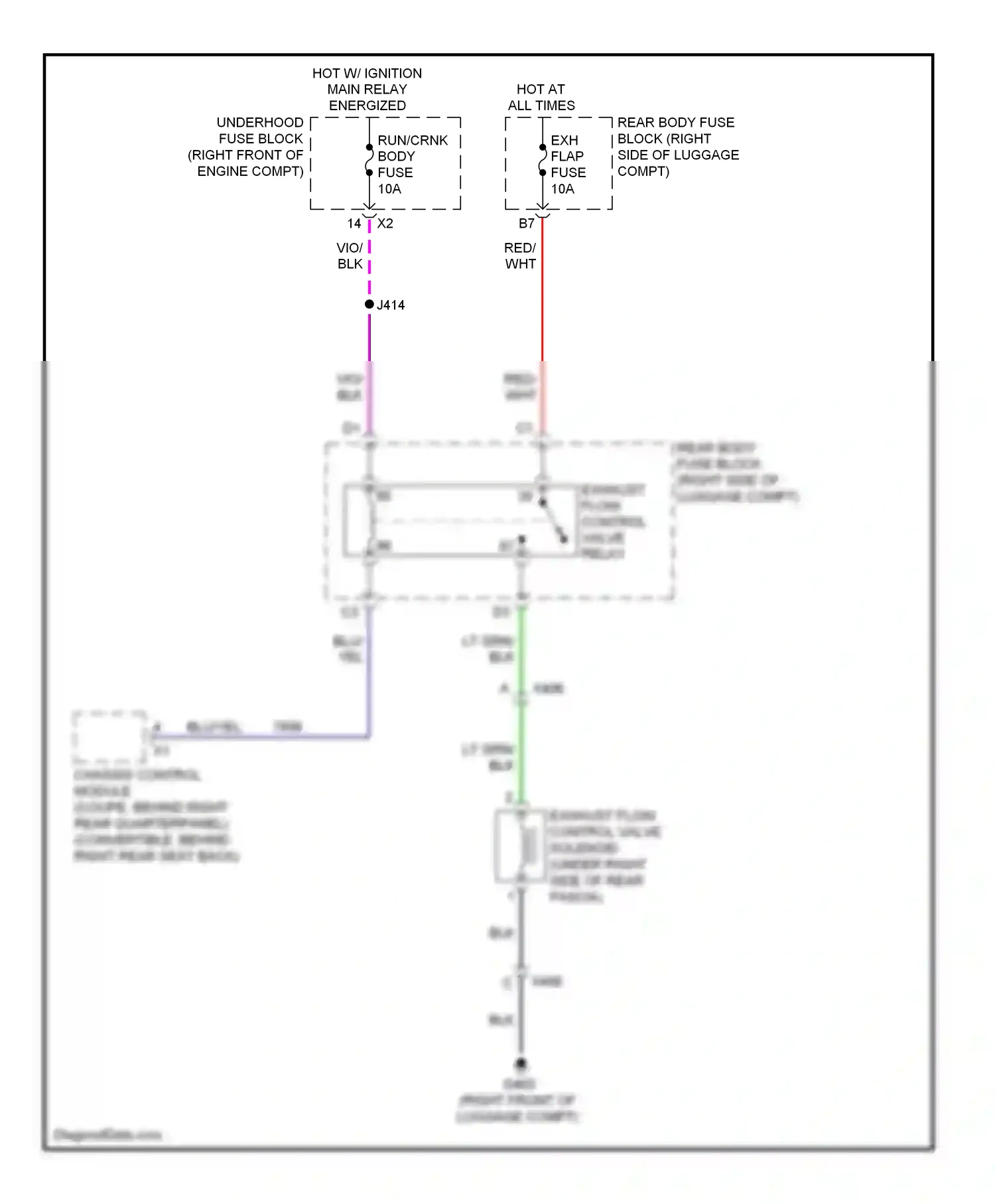 Wiring diagram blu for Chevrolet Camaro V facelift (2013-2015) (2 of 9)