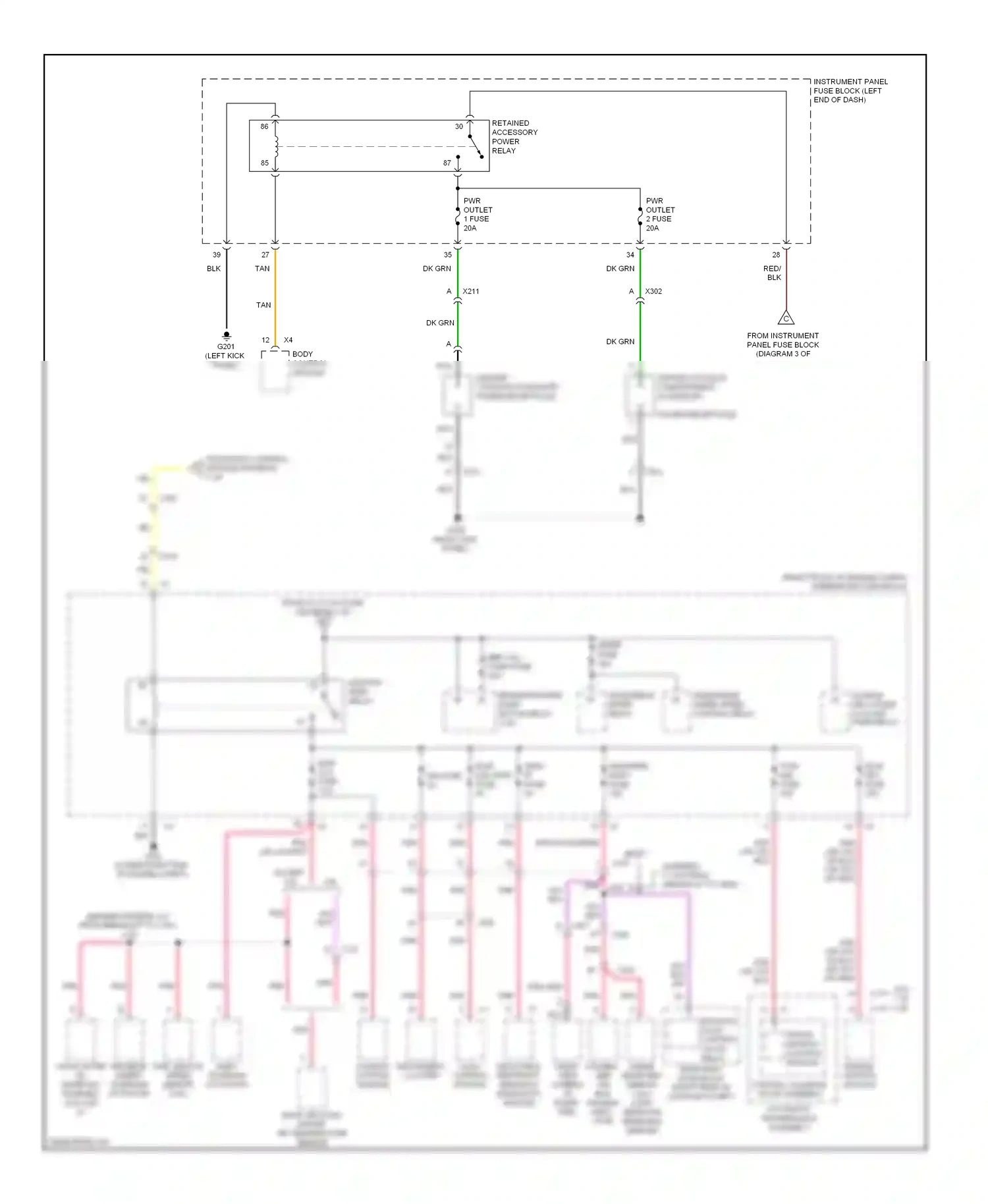Wiring diagram center console compartment accessory for Chevrolet Camaro V facelift (2013-2015) (1 of 1)