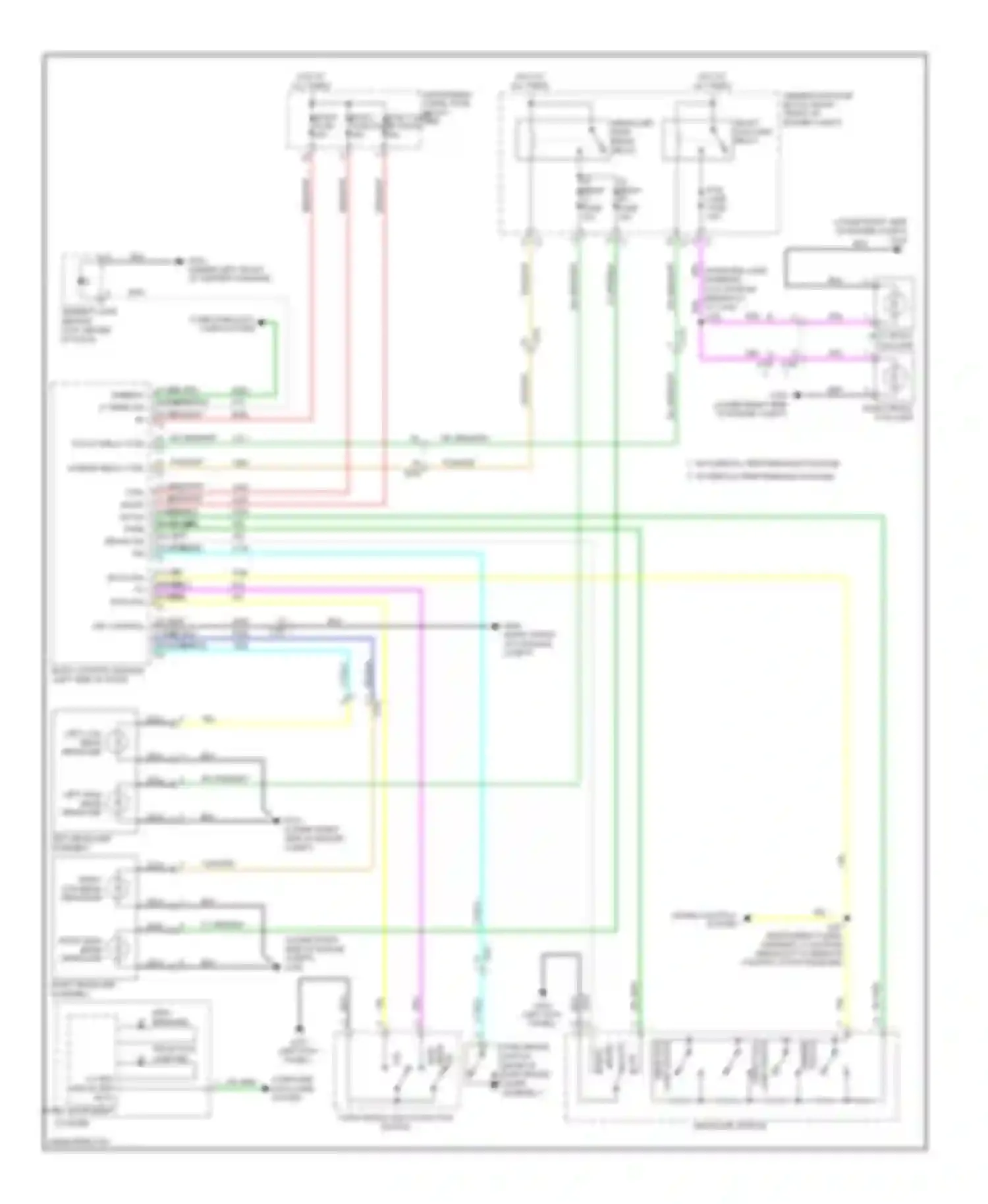 Wiring diagram cruise control system for Chevrolet Camaro V facelift (2013-2015) (4 of 5)
