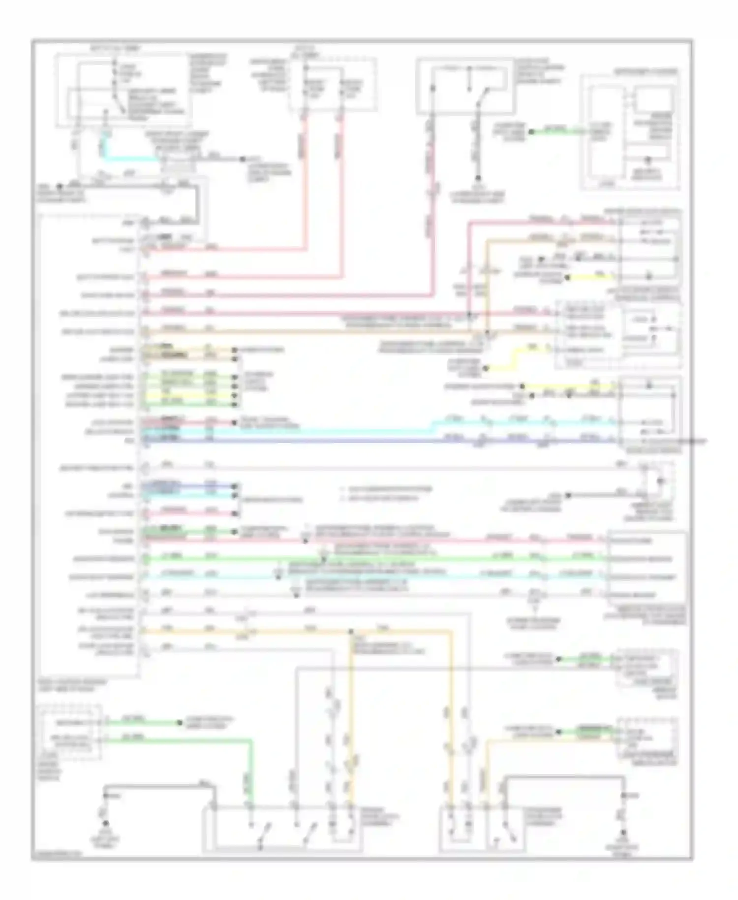 Wiring diagram drv dr lock status sig for Chevrolet Camaro V facelift (2013-2015) (1 of 2)