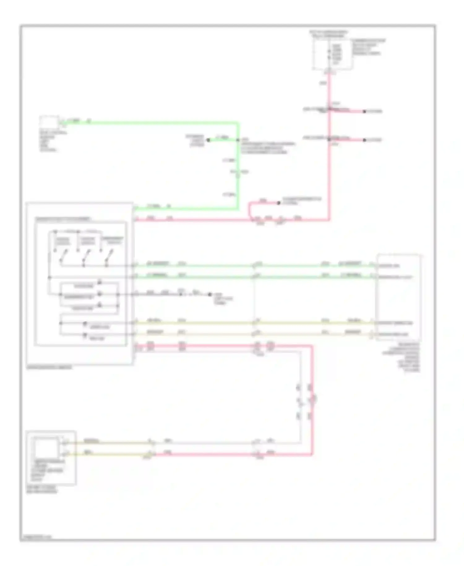 Wiring diagram keypad sig for Chevrolet Camaro V facelift (2013-2015) (1 of 2)