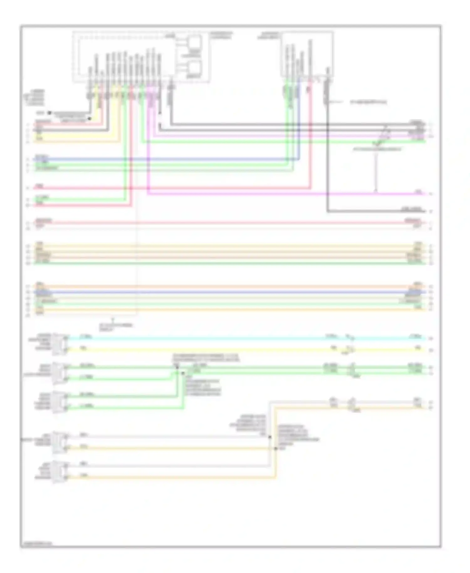 Wiring diagram left front door speaker for Chevrolet Camaro V facelift (2013-2015) (3 of 4)