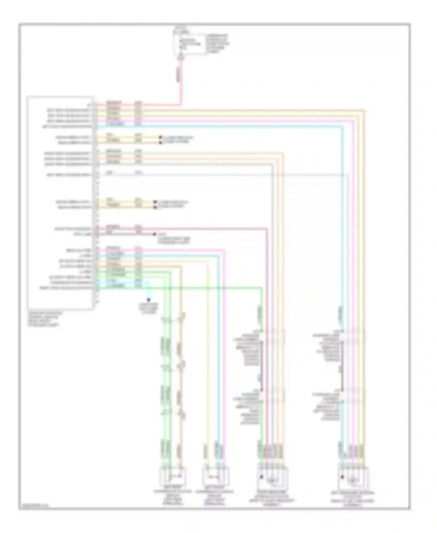 Wiring diagram left hdlp leveling mtr 4 for Chevrolet Camaro V facelift (2013-2015) (1 of 1)