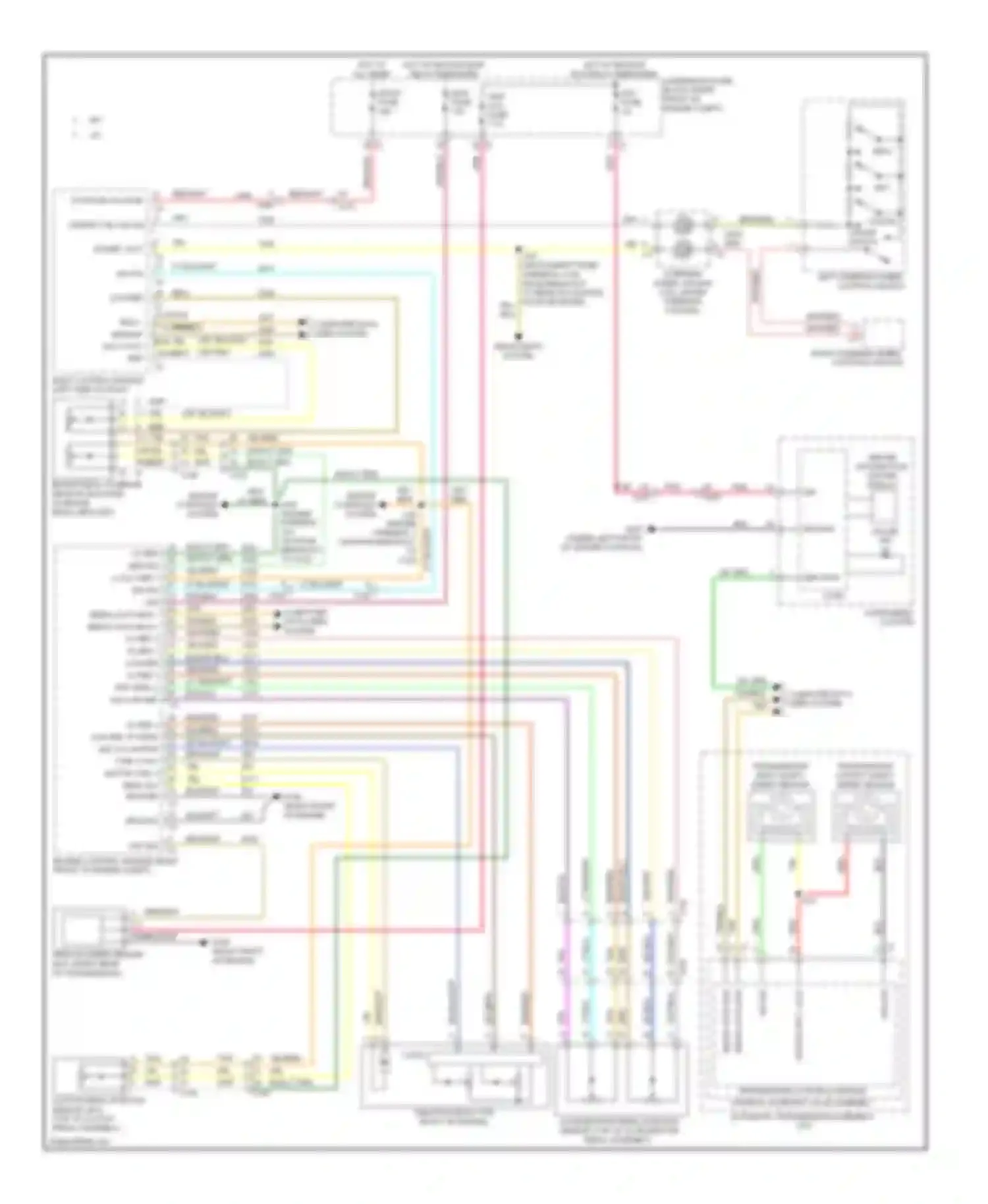 Wiring diagram left steering wheel control switch for Chevrolet Camaro V facelift (2013-2015) (1 of 10)