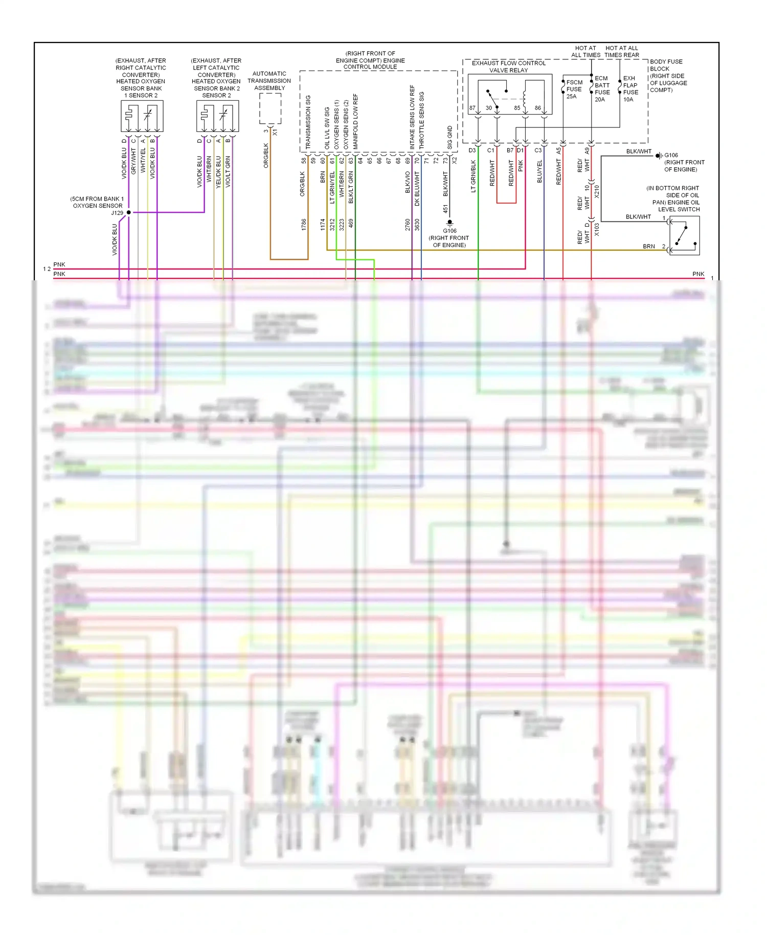 Wiring diagram level switch for Chevrolet Camaro V facelift (2013-2015) (1 of 1)