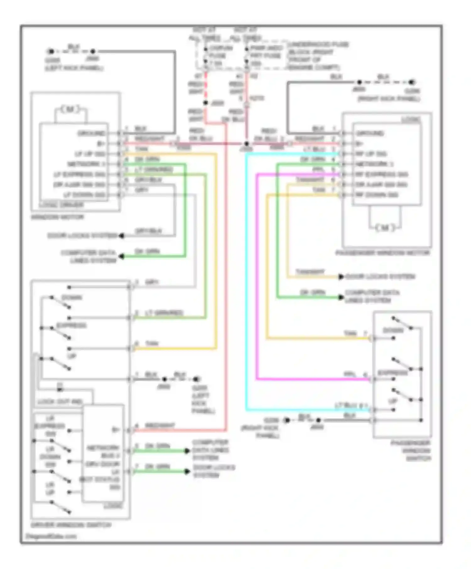 Wiring diagram lf up sig for Chevrolet Camaro V facelift (2013-2015) (1 of 1)