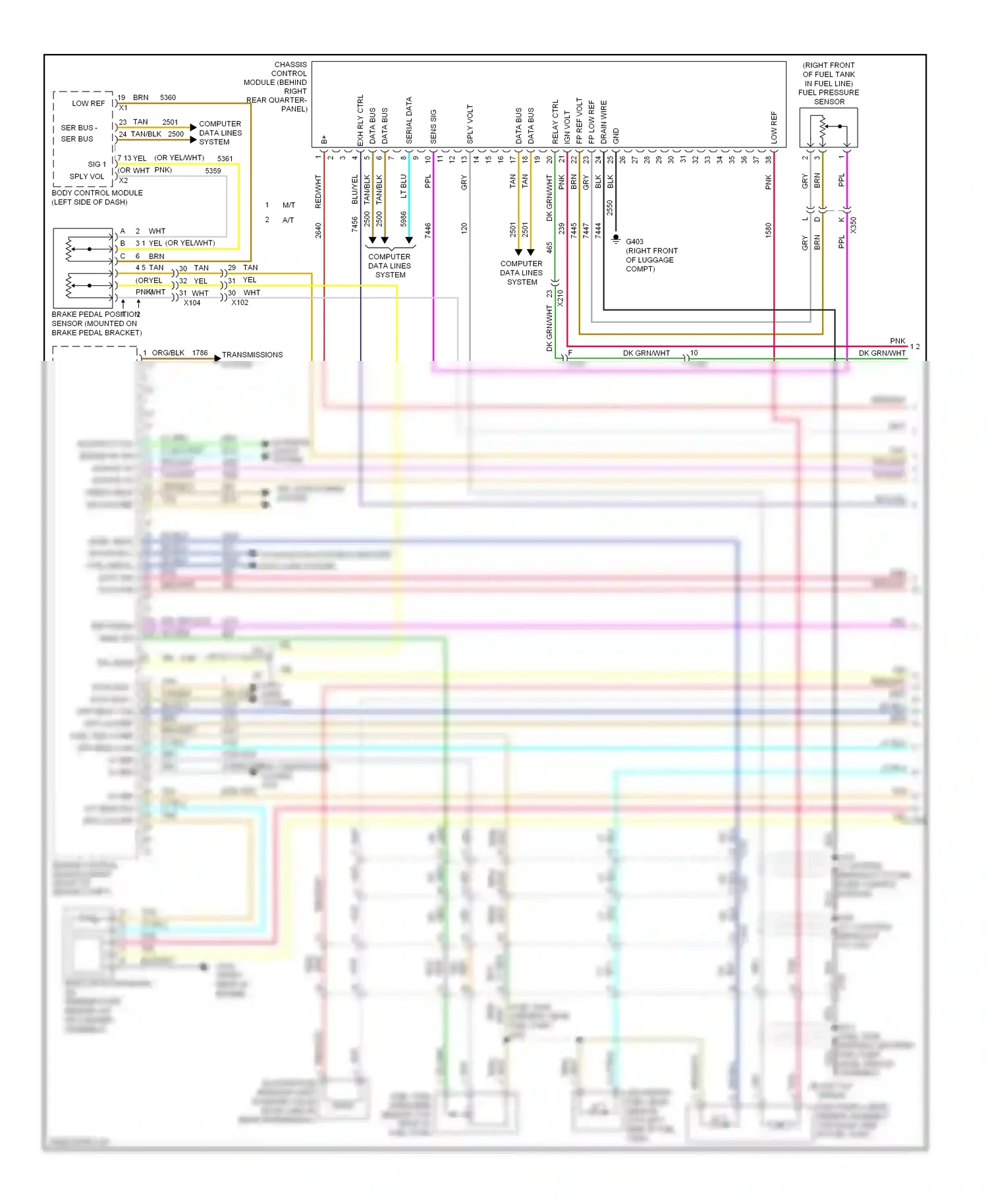 Wiring diagram maf low ref for Chevrolet Camaro V facelift (2013-2015) (1 of 1)