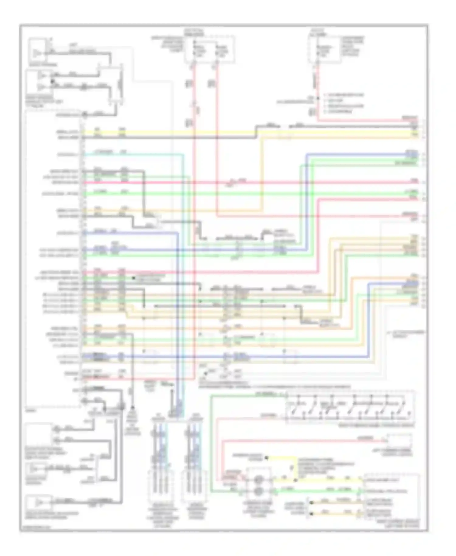 Wiring diagram navigation antenna signal splitter for Chevrolet Camaro V facelift (2013-2015) (3 of 4)