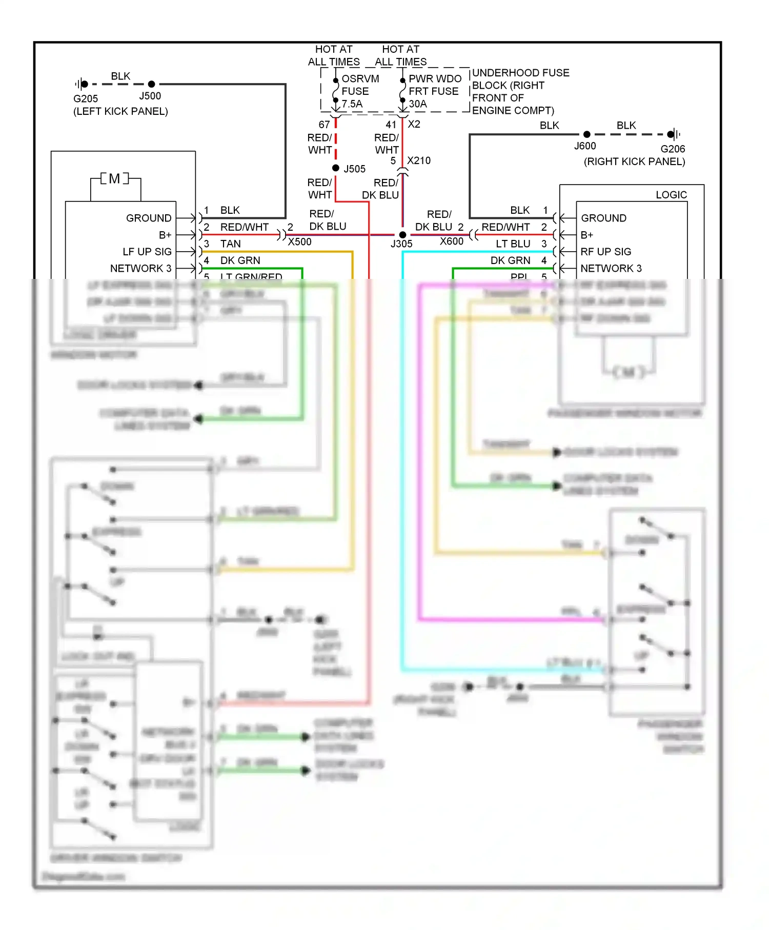 Wiring diagram network 3 for Chevrolet Camaro V facelift (2013-2015) (7 of 8)
