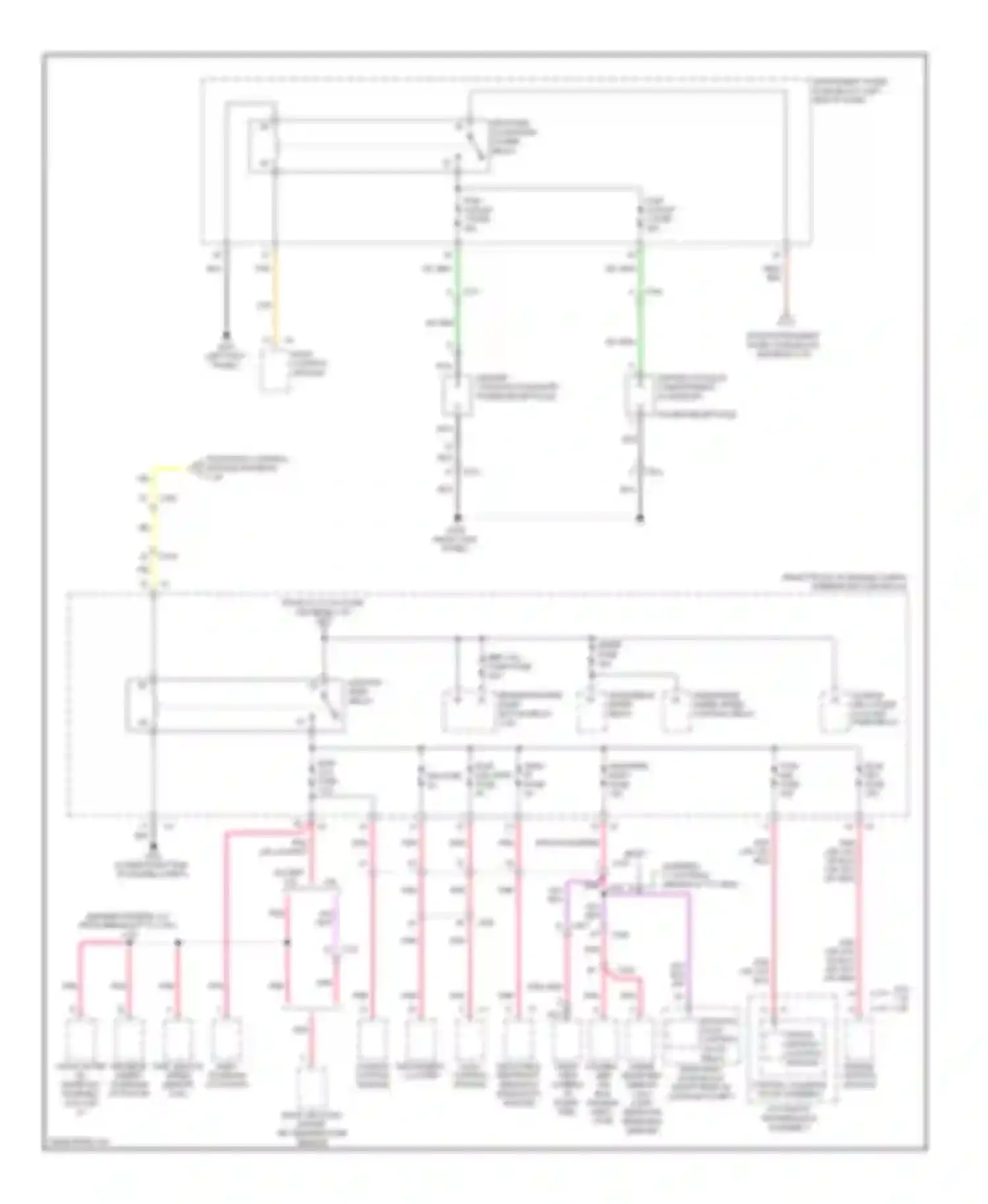 Wiring diagram power receptacle for Chevrolet Camaro V facelift (2013-2015) (1 of 1)