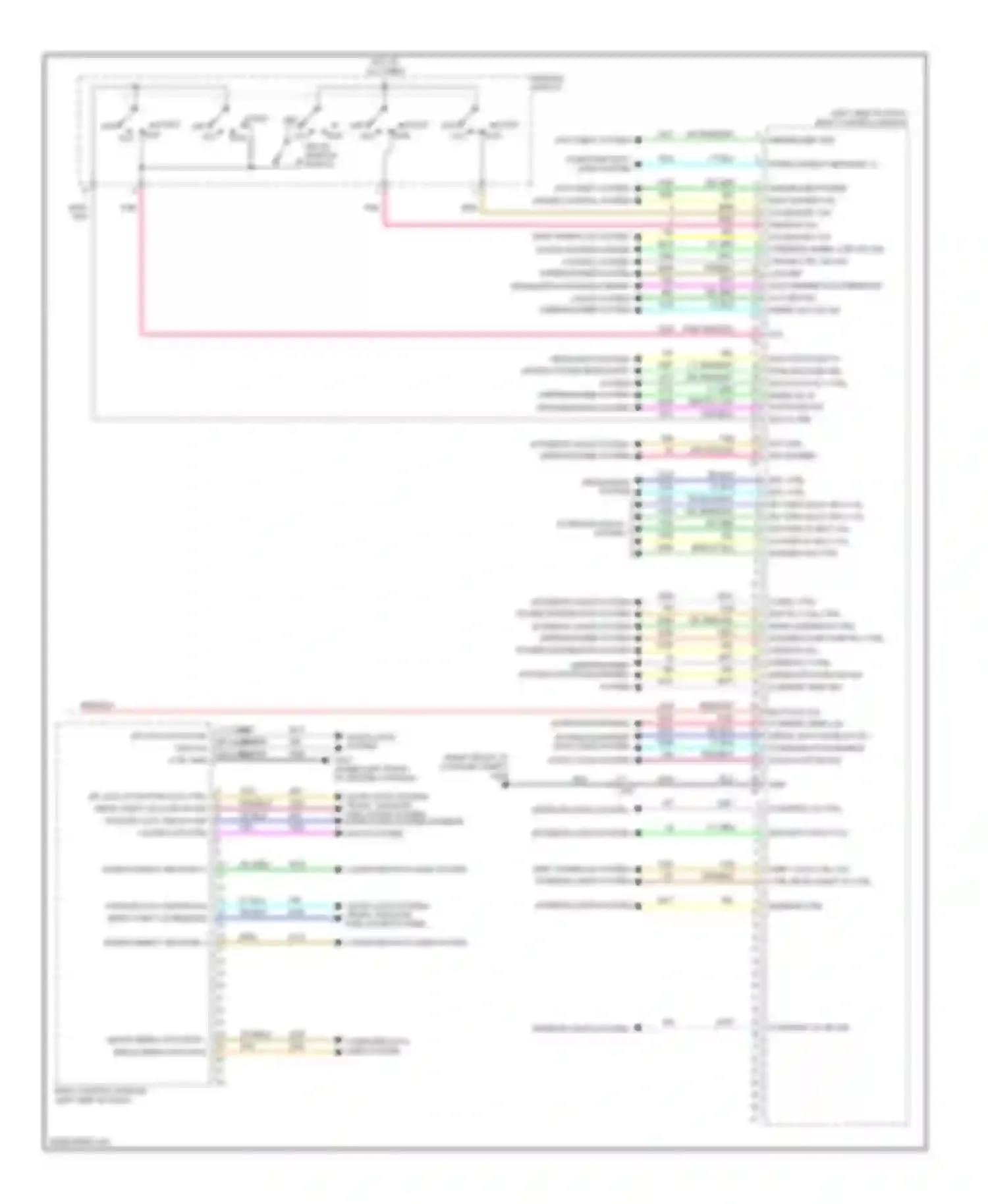 Wiring diagram shift interlock system interior lights system for Chevrolet Camaro V facelift (2013-2015) (1 of 1)