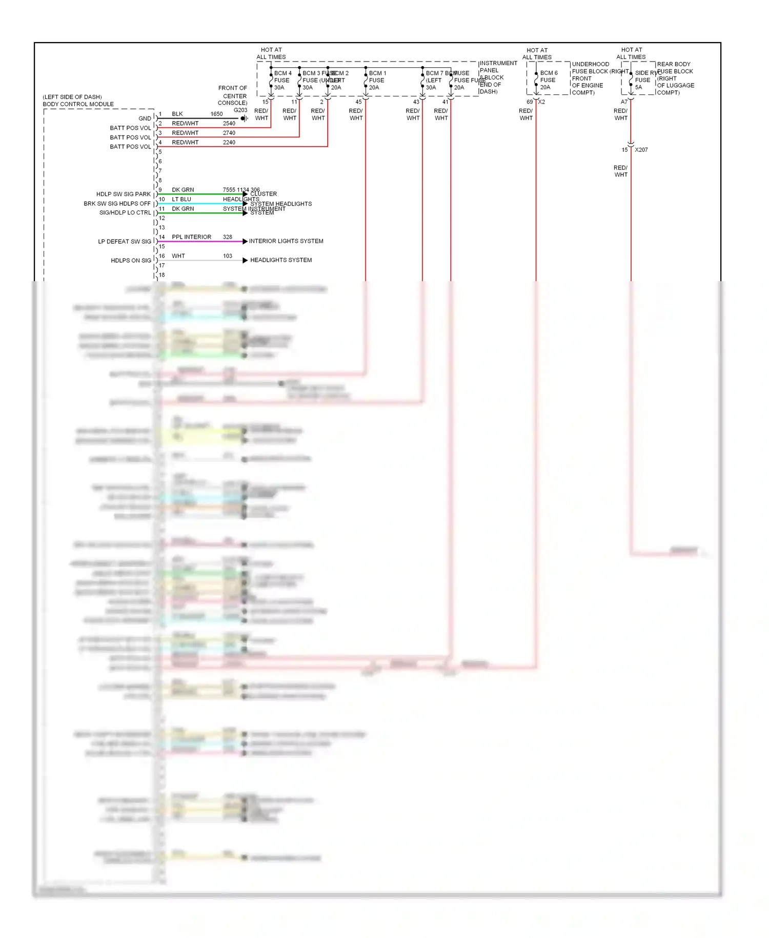 Wiring diagram trunk, tailgate, fuel doors system for Chevrolet Camaro V facelift (2013-2015) (1 of 4)