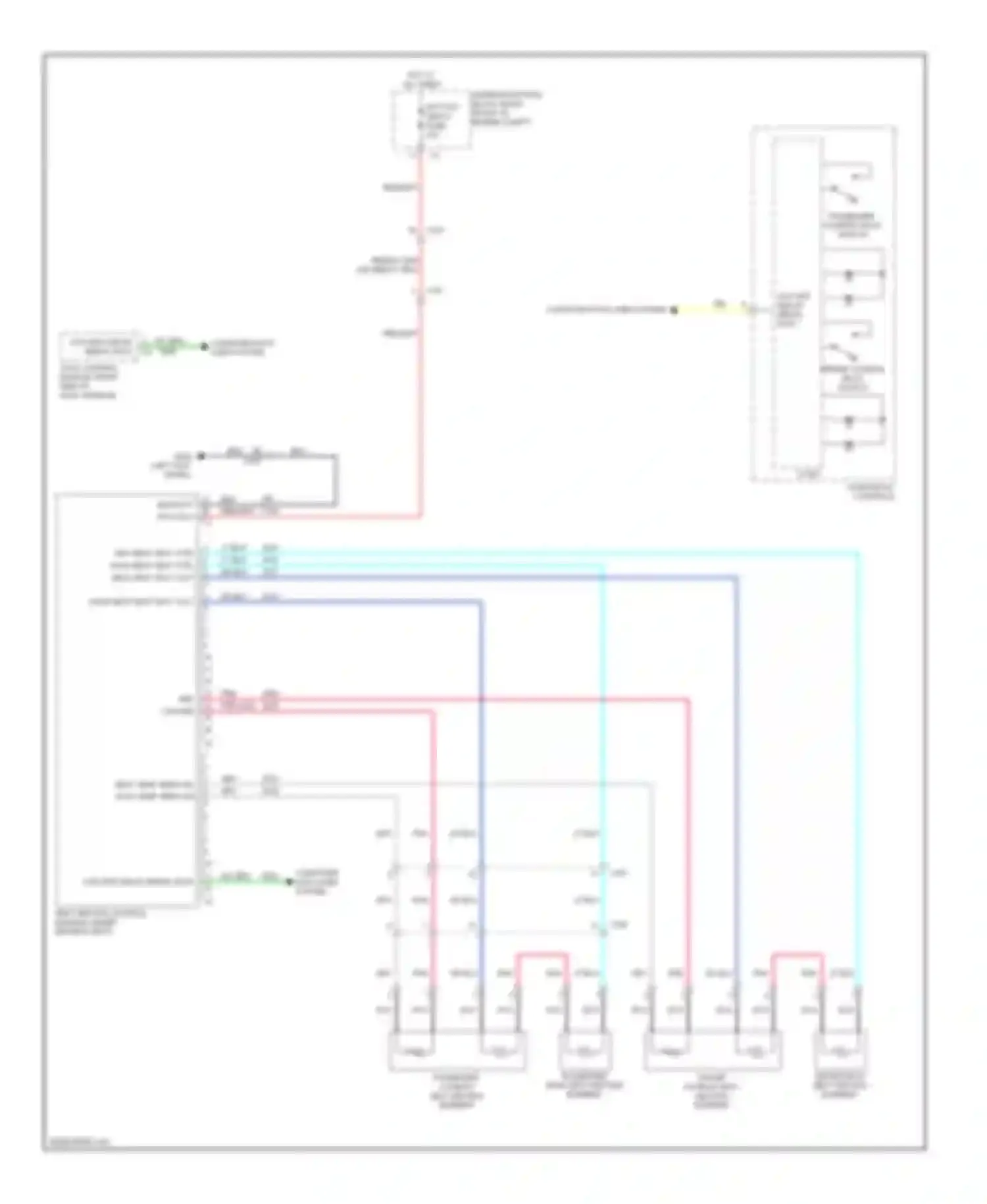 Wiring diagram underhood fuse block for Chevrolet Camaro V facelift (2013-2015) (31 of 47)