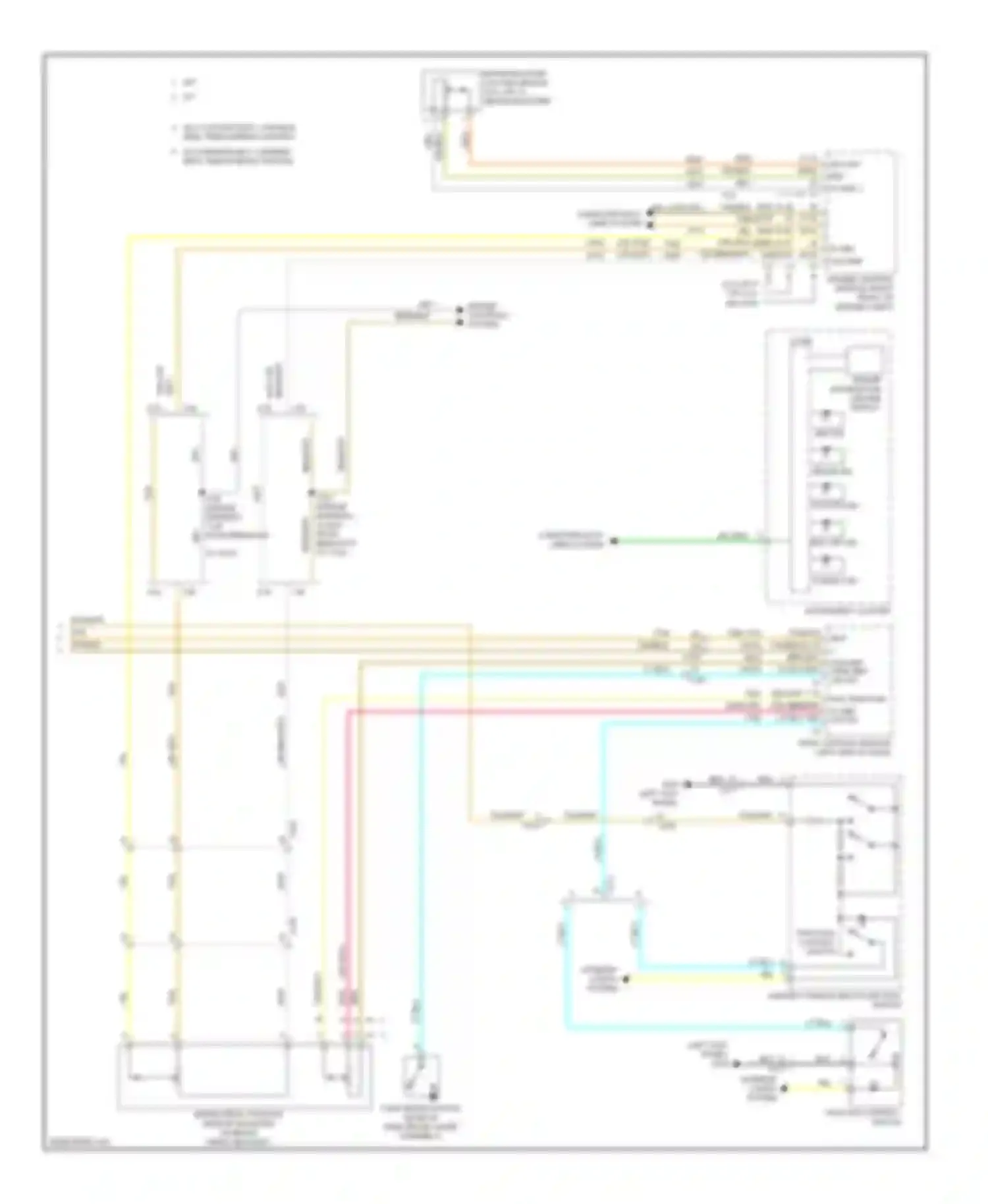 Wiring diagram w/ continuously variable real time damping chassis for Chevrolet Camaro V facelift (2013-2015) (1 of 1)