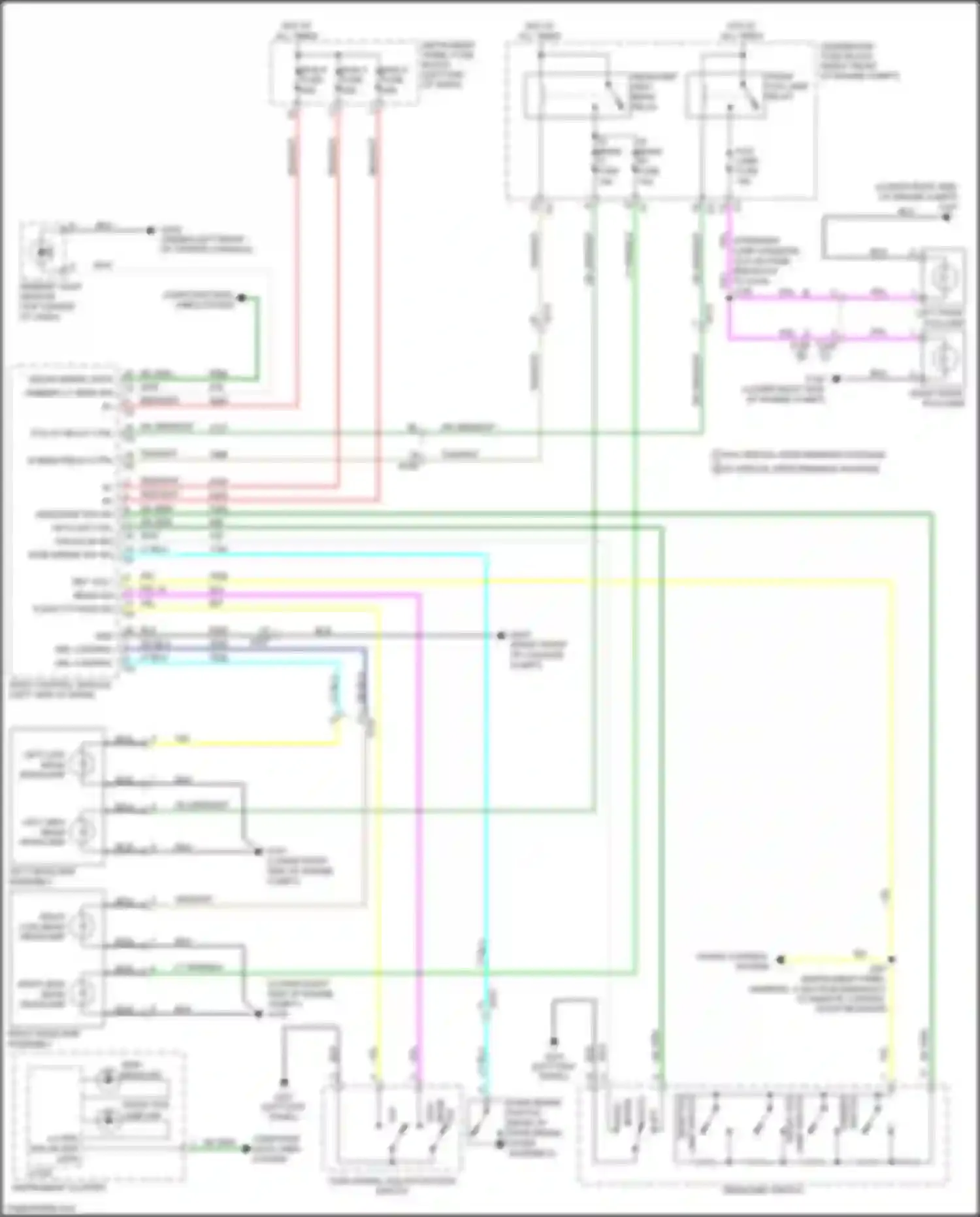 Wiring diagram drl control for Chevrolet Camaro V facelift (2013-2015) (2 of 4)