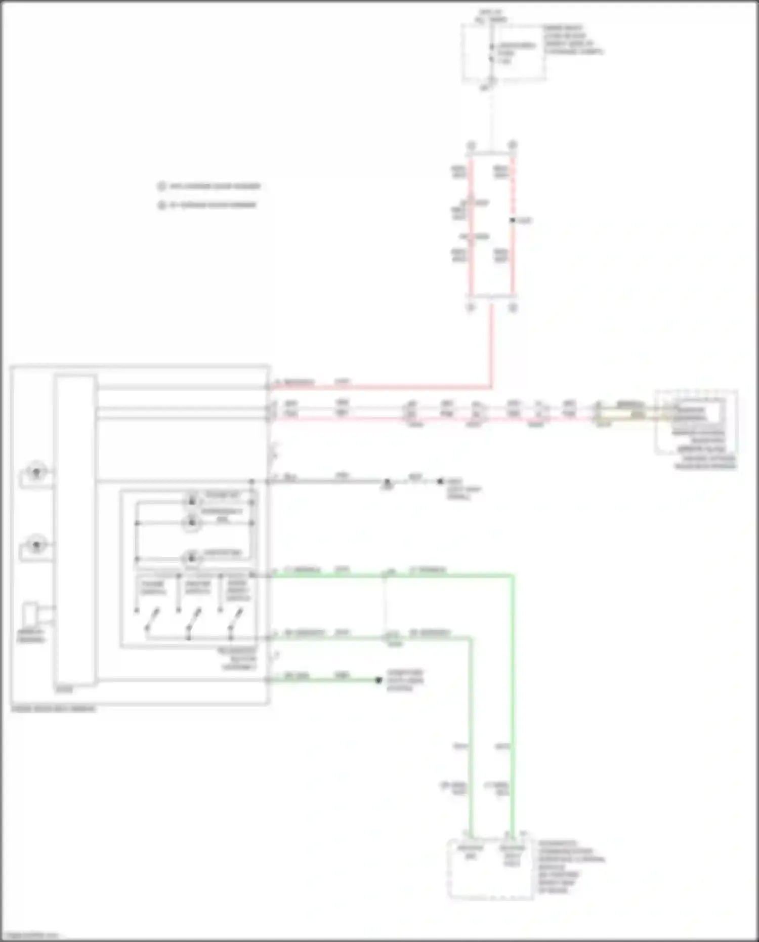 Wiring diagram inside rearview mirror for Chevrolet Camaro V facelift (2013-2015) (4 of 9)