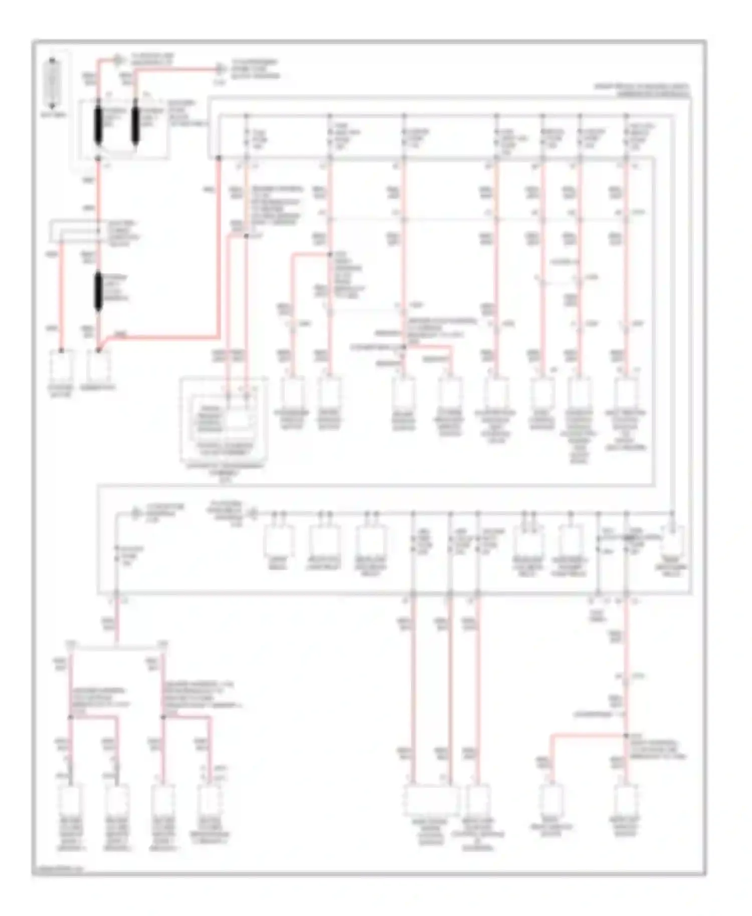 Camaro Chevrolet V (2009-2013): Power distribution circuit (1 of 5)