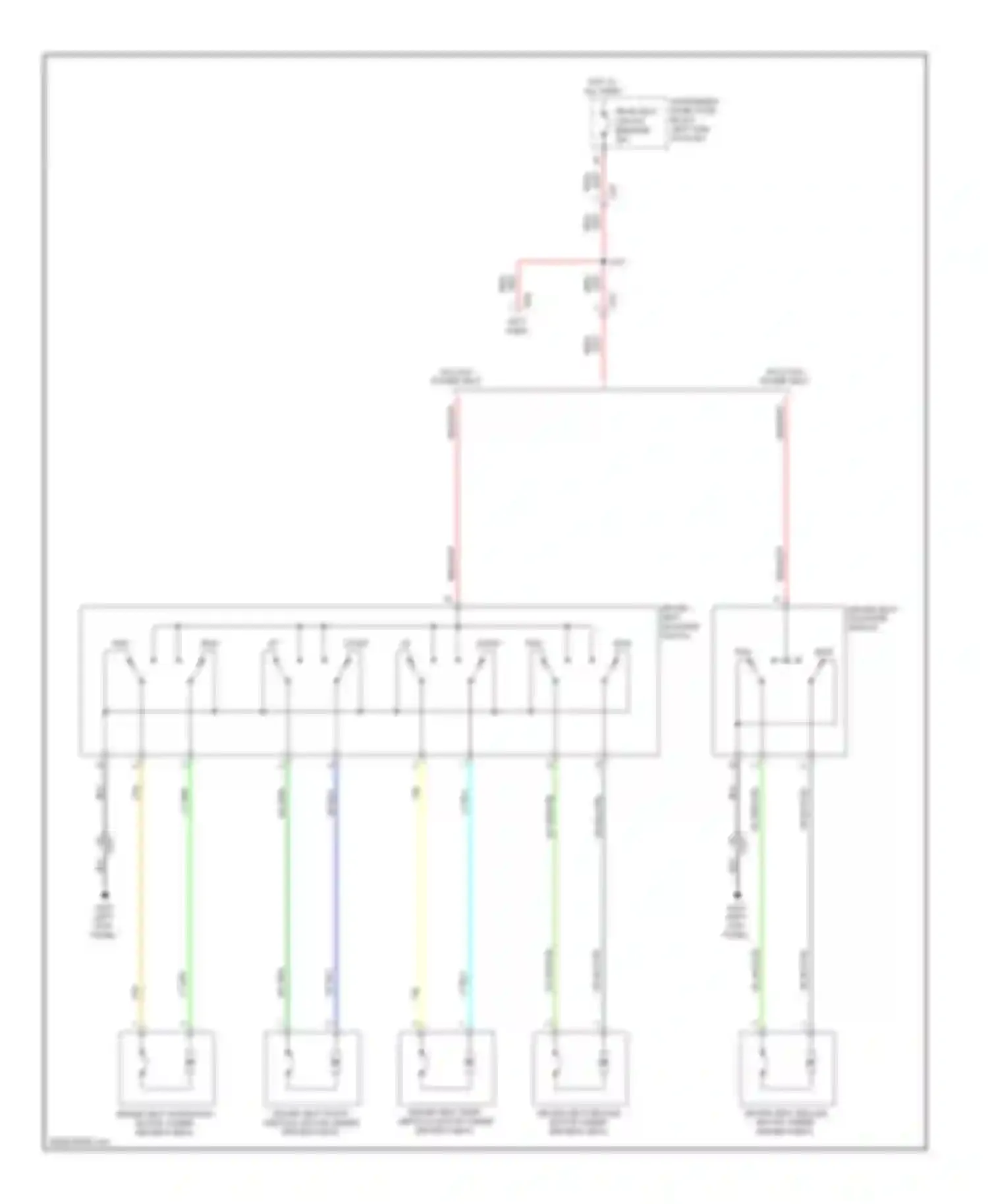 Camaro Chevrolet V (2009-2013): Driver power seat circuit