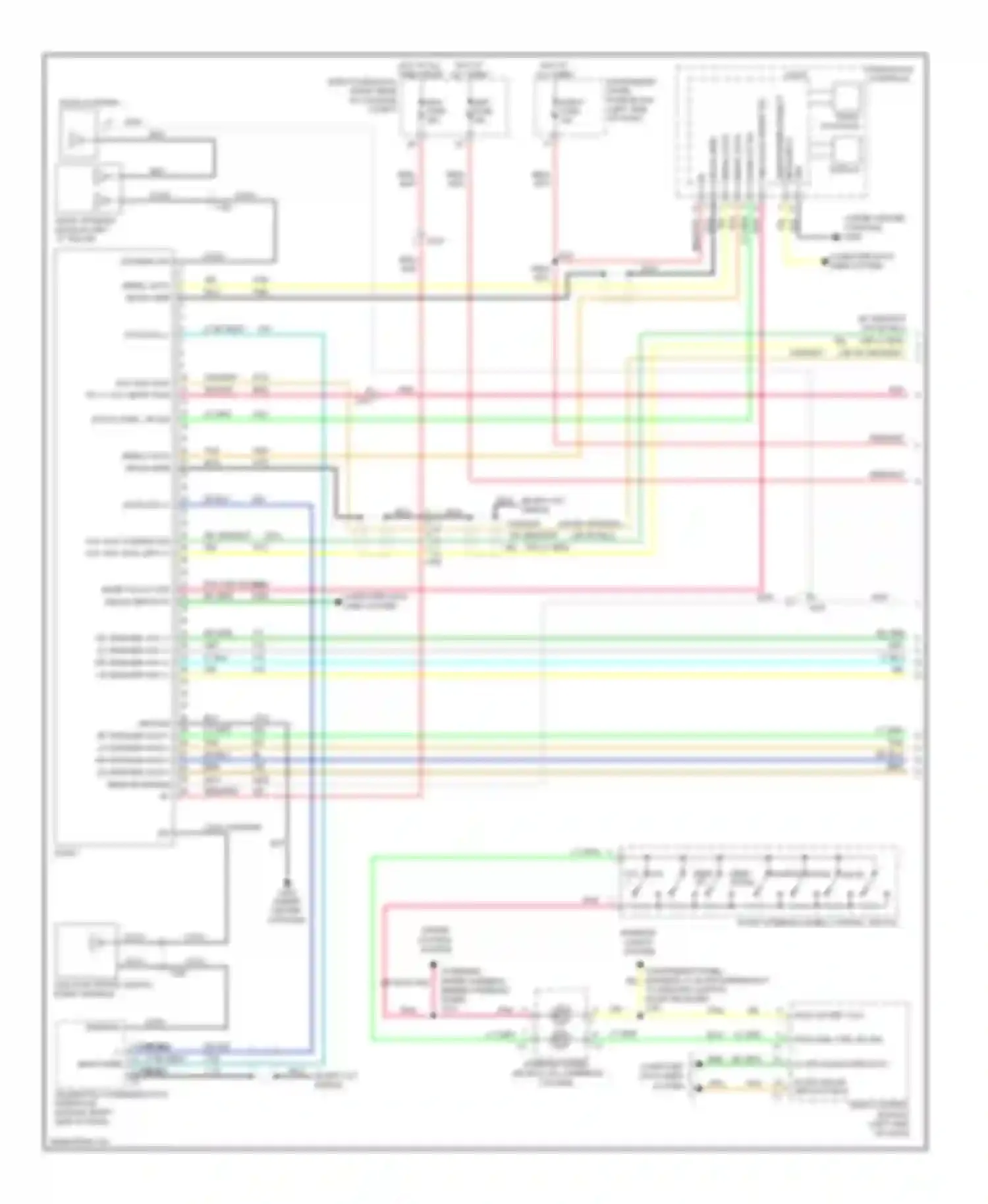 Camaro Chevrolet V (2009-2013): Base radio circuit (1 of 2)