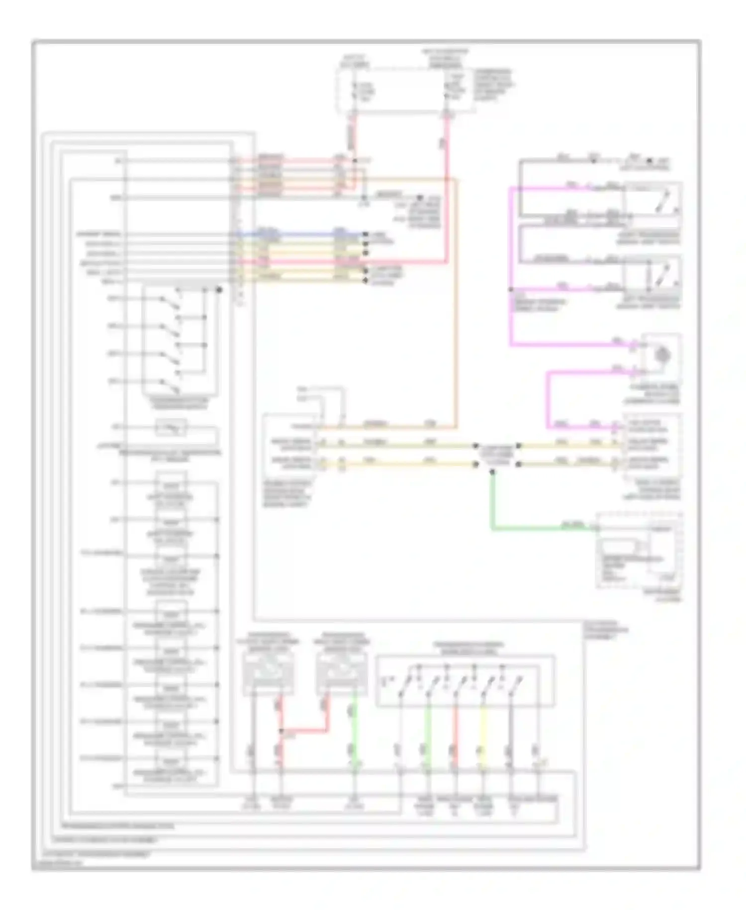 Camaro Chevrolet V (2009-2013): Transmission circuit