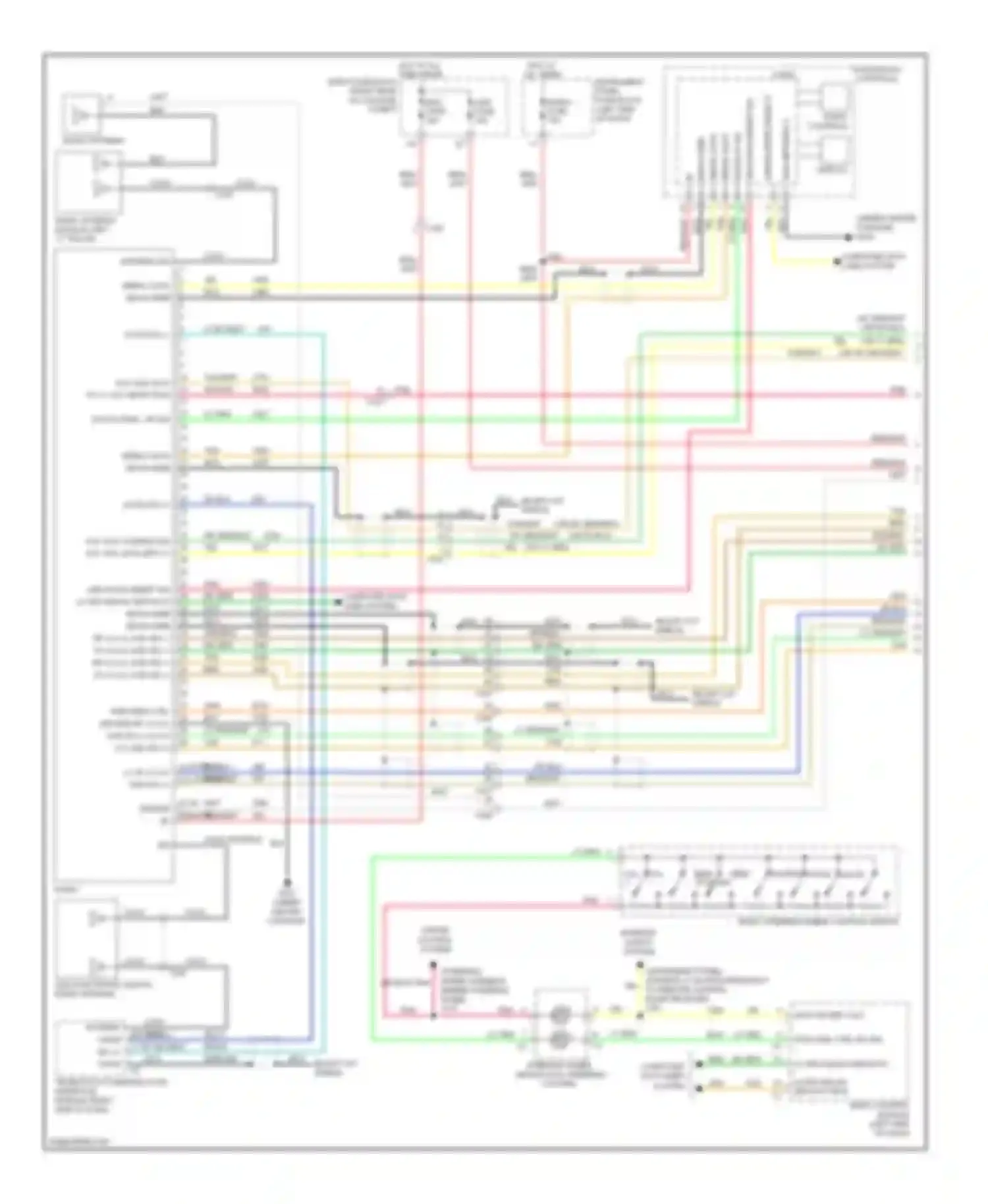 Wiring diagram cen stack reset sig for Chevrolet Camaro V (2009-2013) (2 of 2)