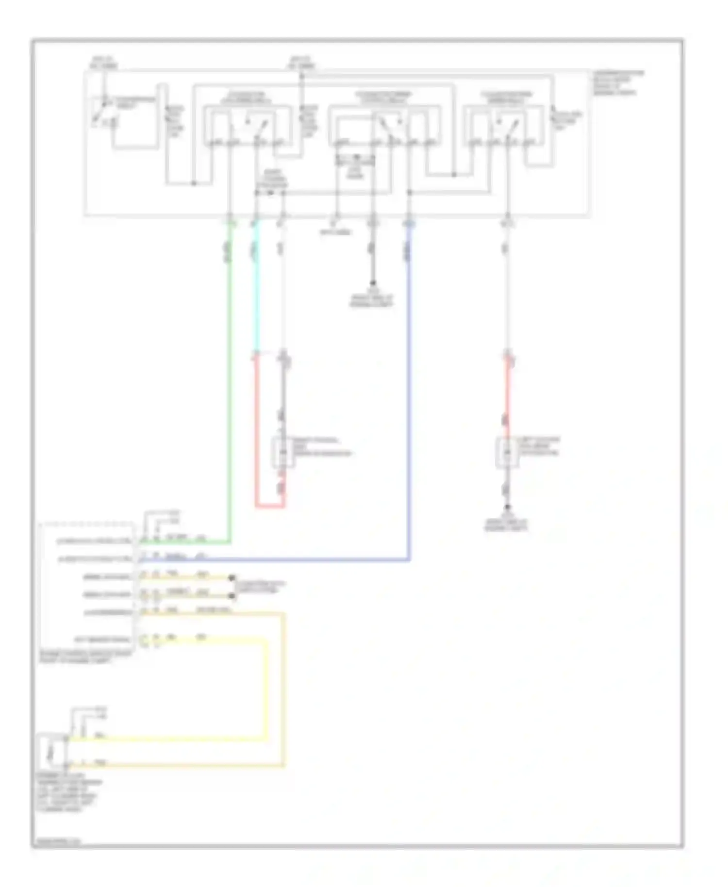 Wiring diagram cooling fan low speed relay for Chevrolet Camaro V (2009-2013) (1 of 3)
