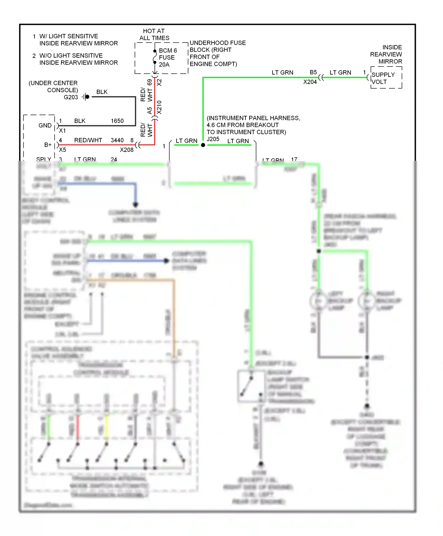 Wiring diagram dk blu for Chevrolet Camaro V (2009-2013) (21 of 50)