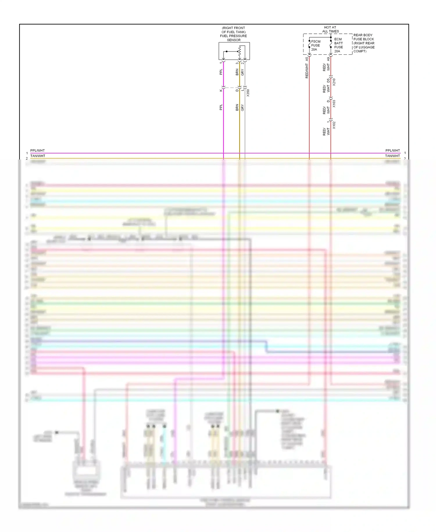 Wiring diagram drain wire for Chevrolet Camaro V (2009-2013) (5 of 7)
