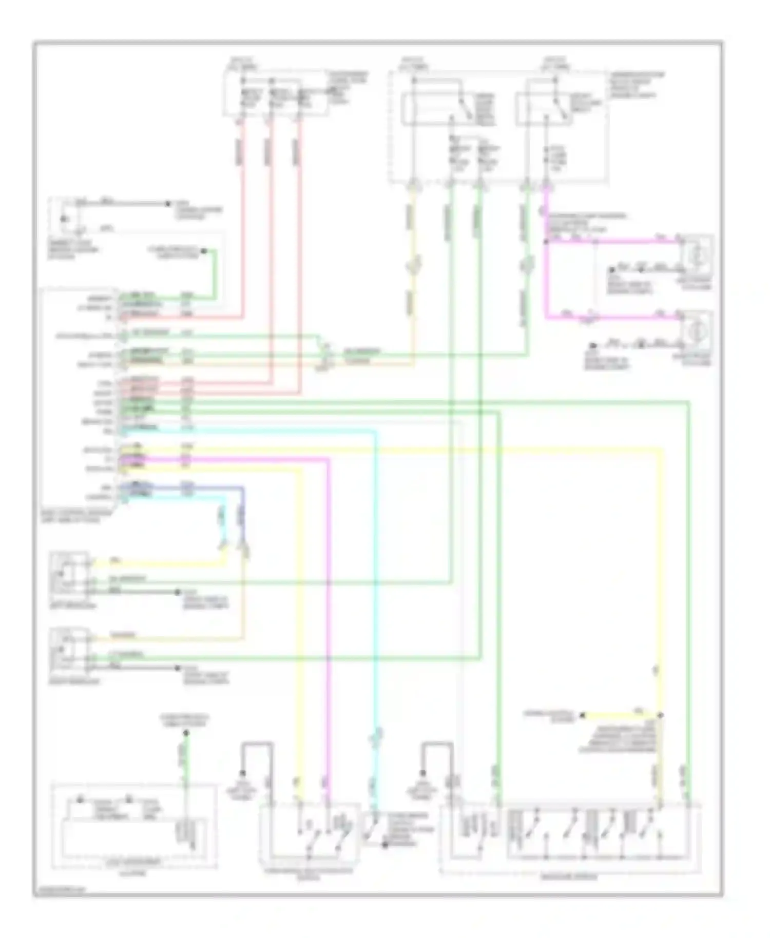 Wiring diagram (instrument panel harness, 4 cm from breakout to remote for Chevrolet Camaro V (2009-2013) (1 of 1)