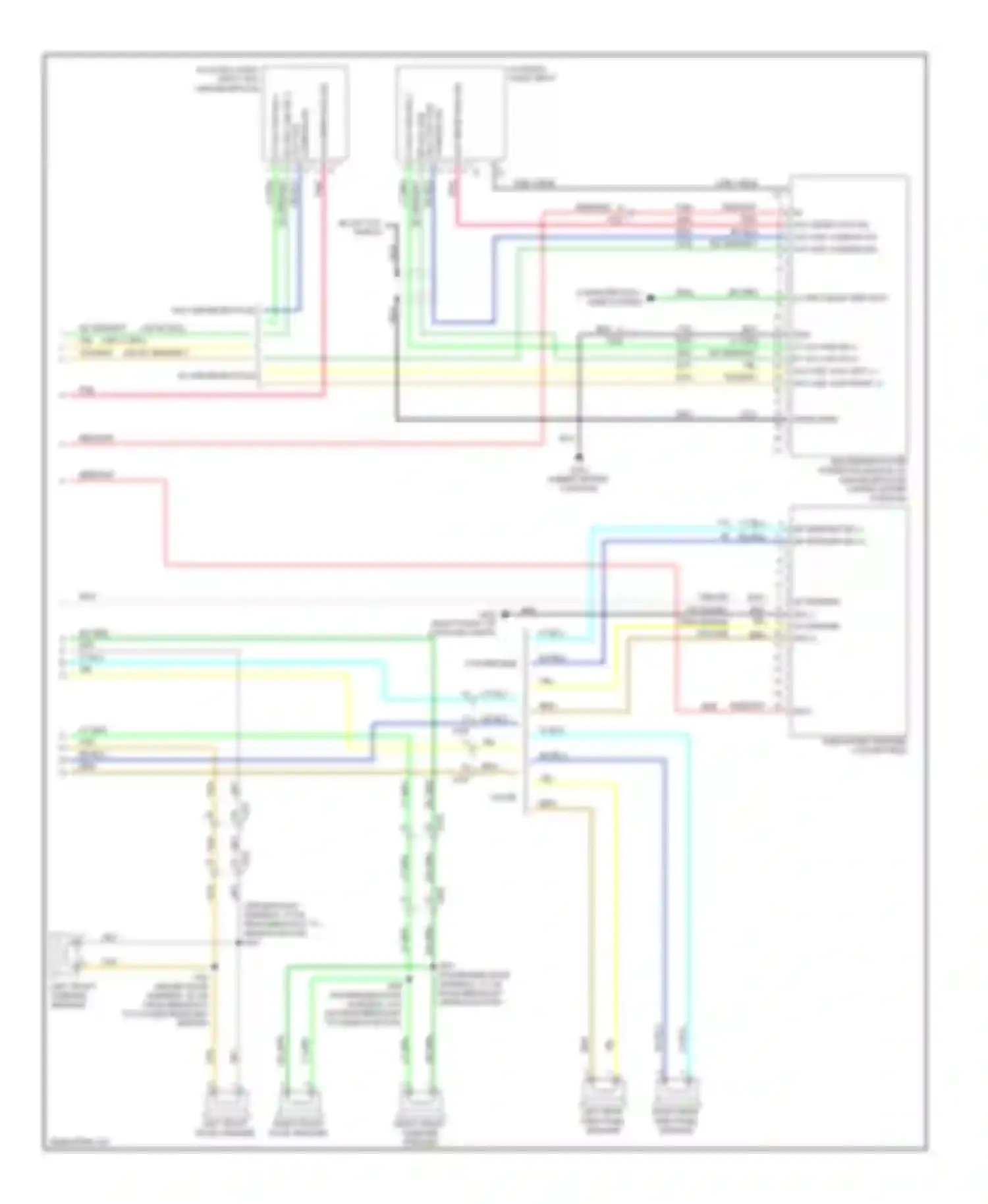 Wiring diagram left front tweeter speaker for Chevrolet Camaro V (2009-2013) (1 of 2)