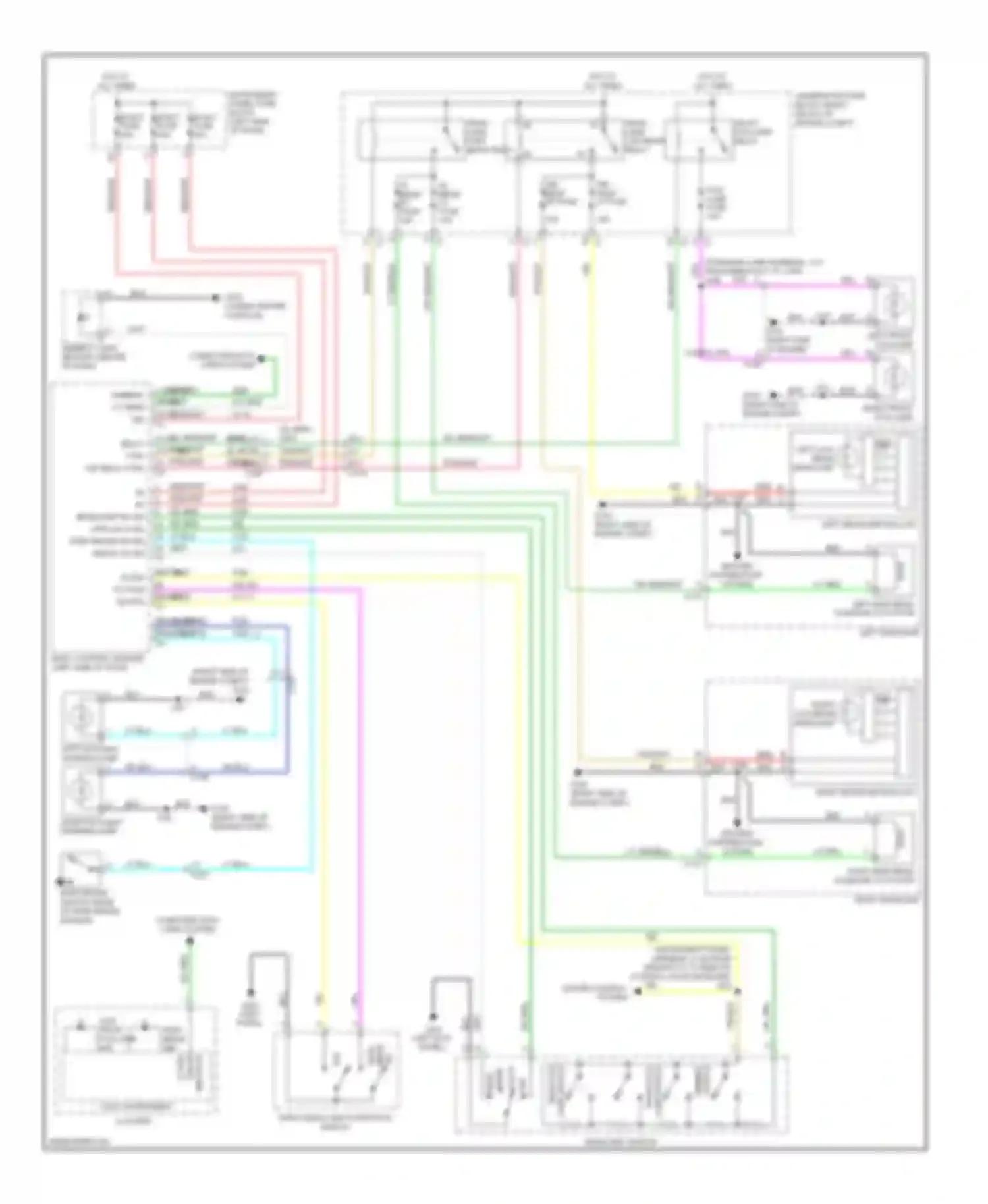 Wiring diagram left high beam solenoid actuator for Chevrolet Camaro V (2009-2013) (2 of 2)