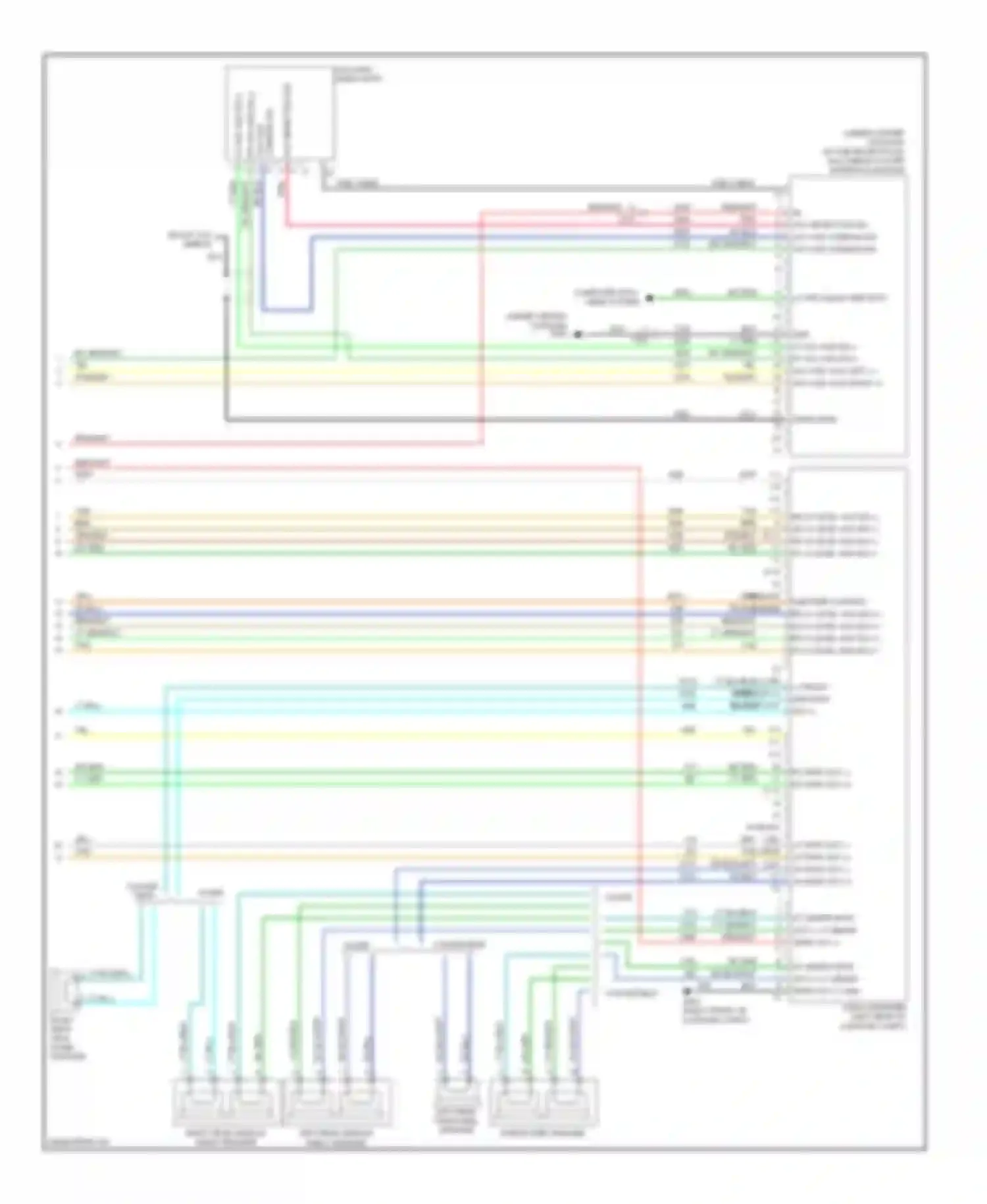 Wiring diagram left rear window shelf speaker for Chevrolet Camaro V (2009-2013) (1 of 1)