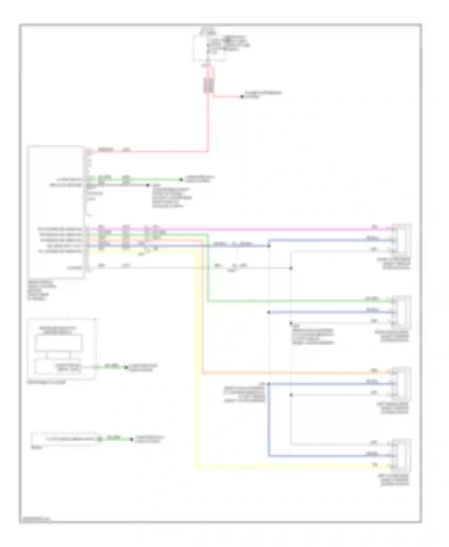 Wiring diagram power distribution system for Chevrolet Camaro V (2009-2013) (3 of 3)