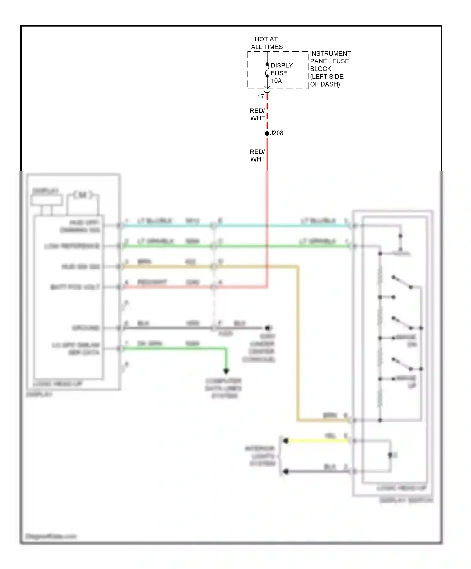 Wiring diagram red for Chevrolet Camaro V (2009-2013) (13 of 28)