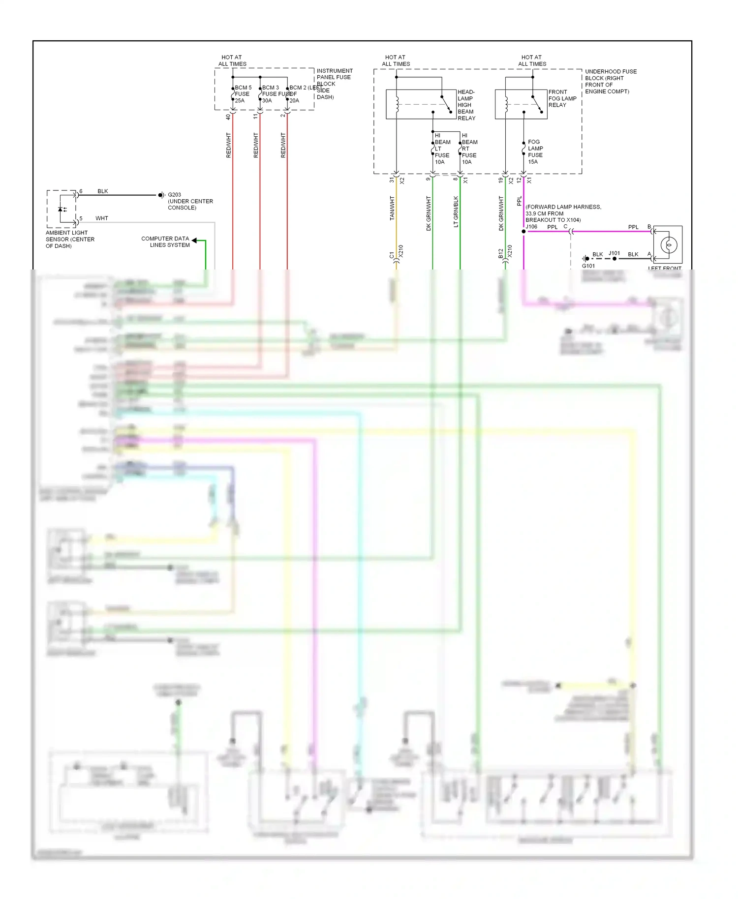 Chevrolet Camaro V (2009-2013) ser data wiring diagram  (4 of 4)