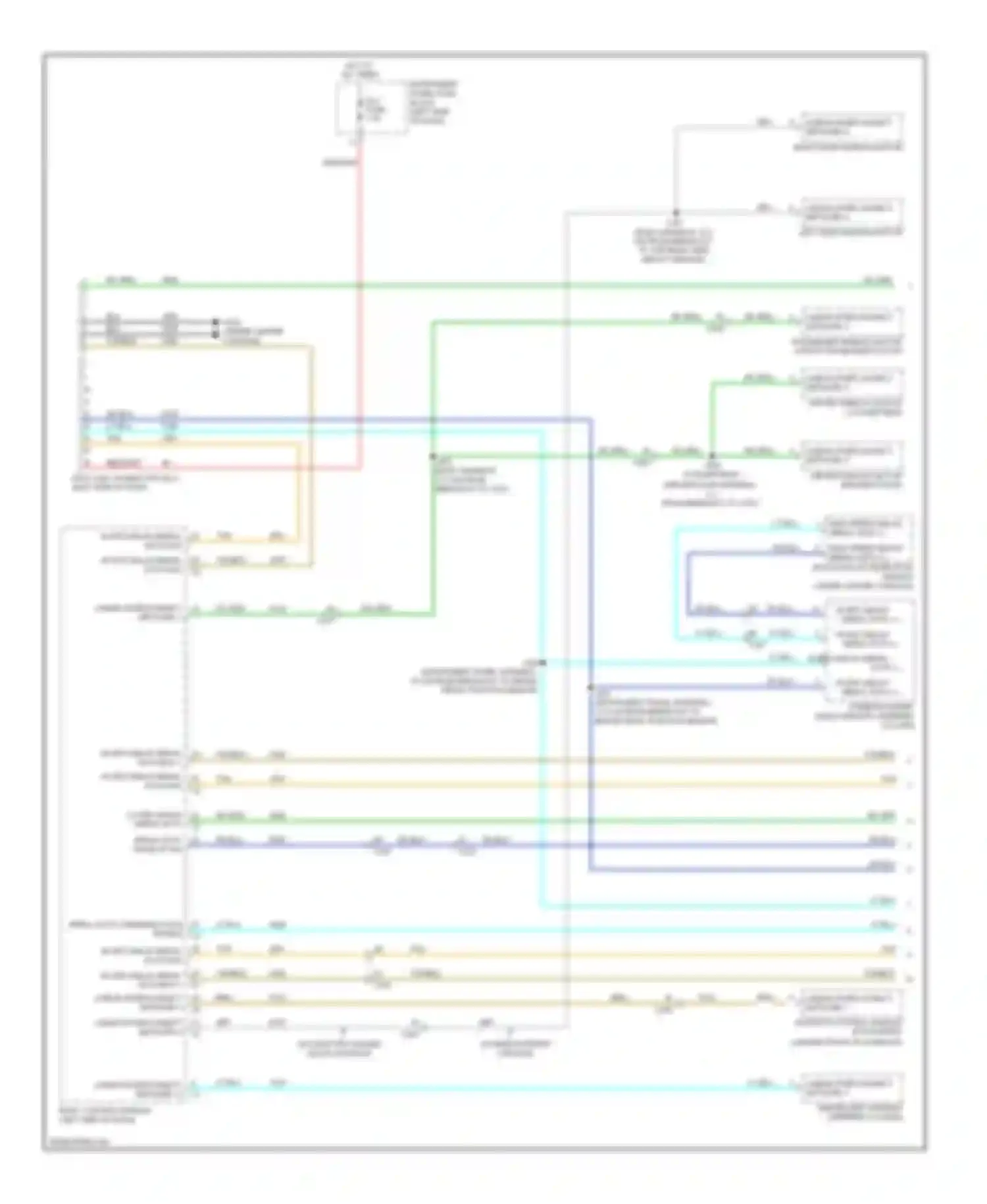 Wiring diagram serial data communication enable for Chevrolet Camaro V (2009-2013) (1 of 2)