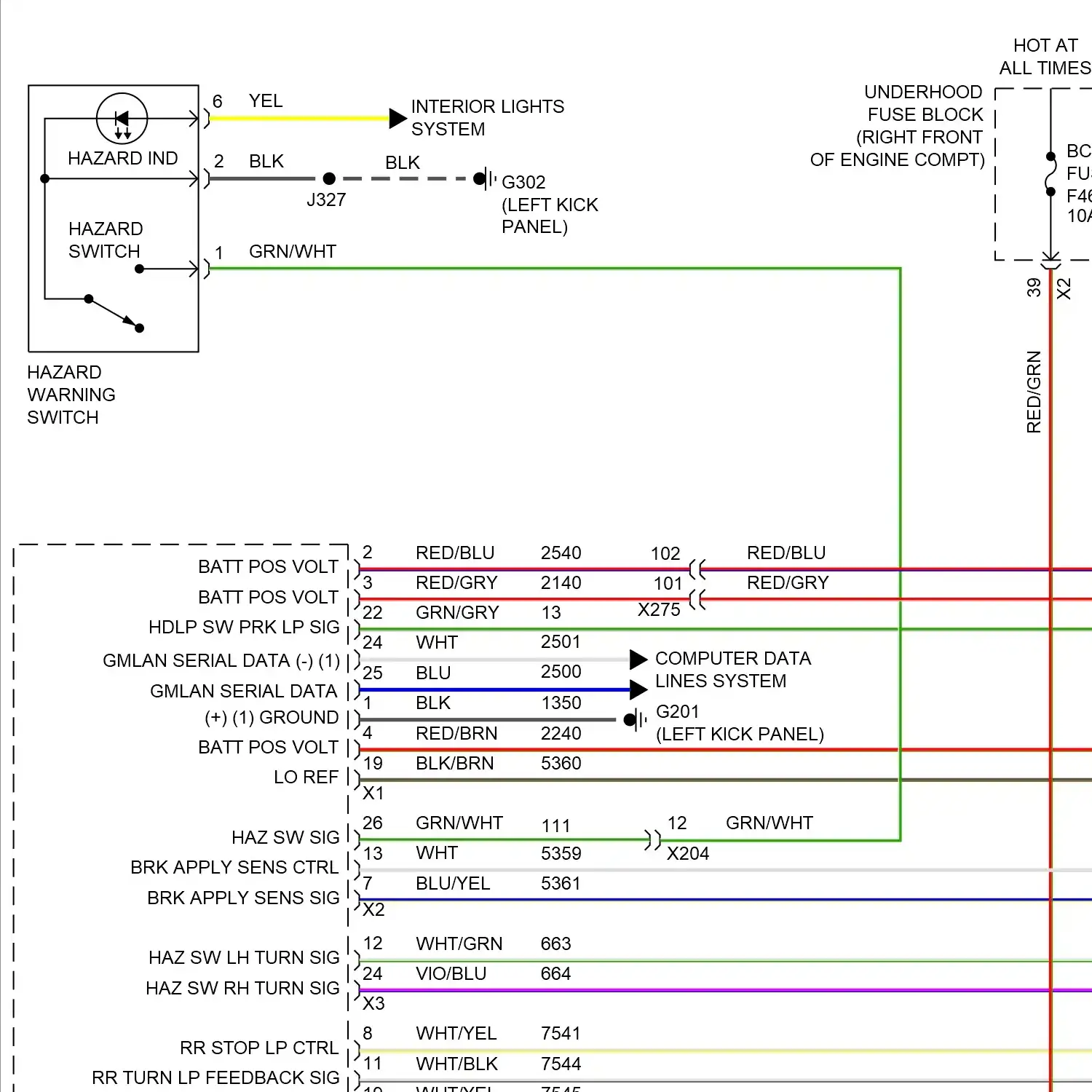 demo - Exterior lamps circuit (1 of 4) Exterior lamps circuit (1 of 4)