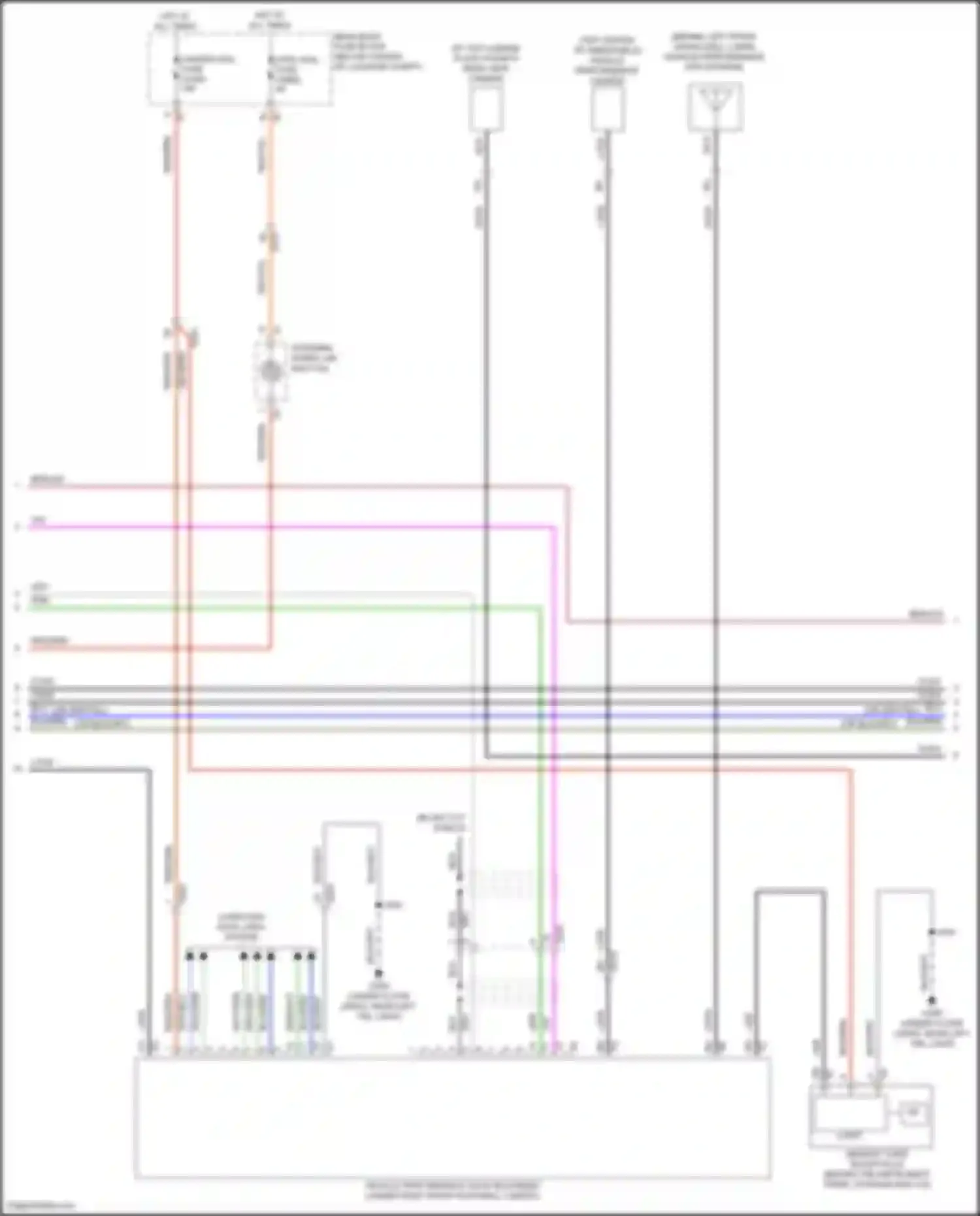 Car Wiring Diagrams for Camaro Chevrolet VI facelift (2018-2024): Radio circuit, mid/high level w/ active noise (3 of 5)