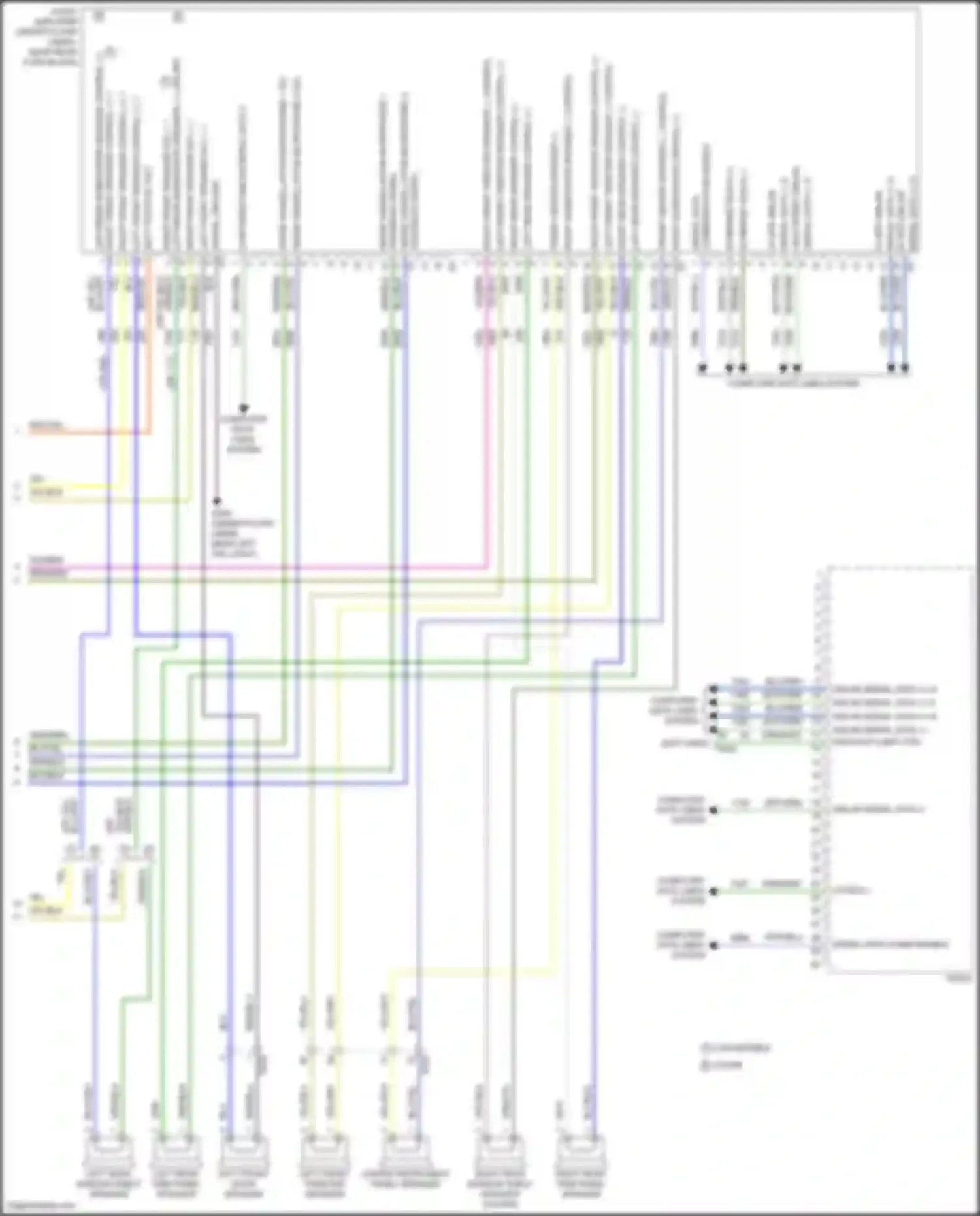 Car Wiring Diagrams for Camaro Chevrolet VI facelift (2018-2024): Radio circuit, mid/high level w/o active noise w/ amplifier (5 of 5)