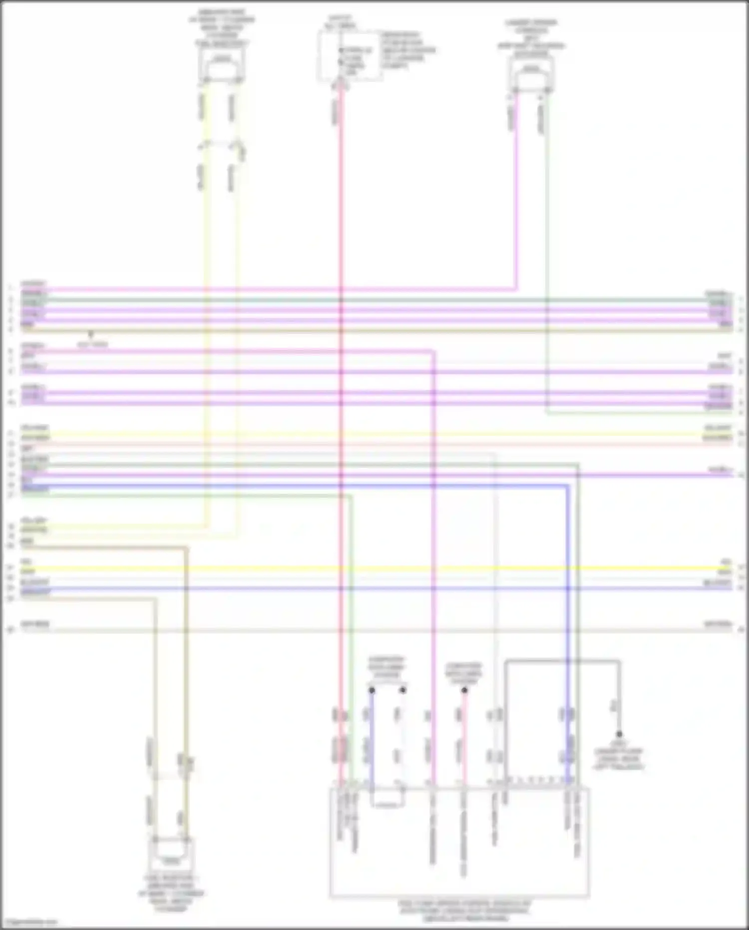 Wiring diagram acc wakeup serial data for Chevrolet Camaro VI facelift (2018-2024) (1 of 2)